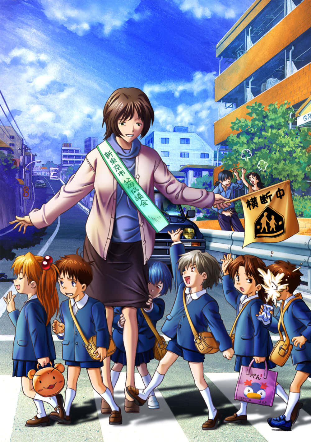 Hikari Horaki, anime teacher, schoolchildren, HD Phone Wallpaper