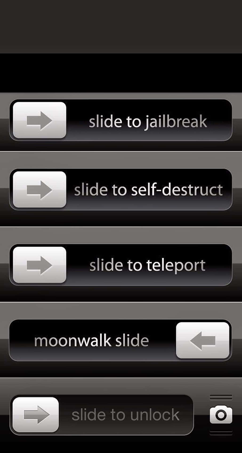 Clever iPhone, dark smartphone screen, slide to jailbreak, Full HD Phone Wallpaper
