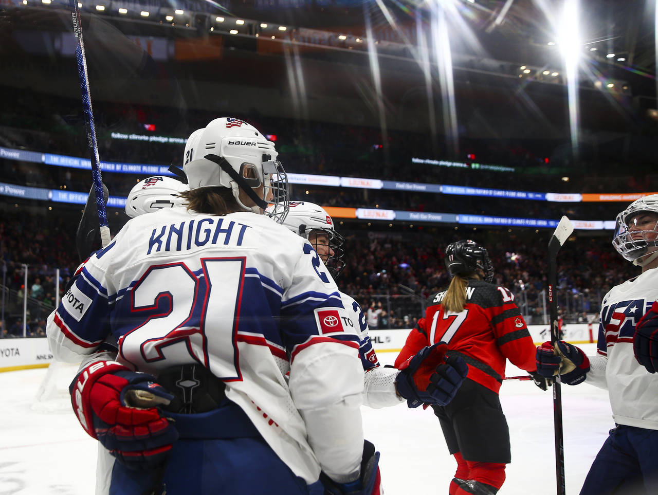 Hilary Knight, Olympic Gold Medalist, USA women's hockey players, HD Desktop Wallpaper