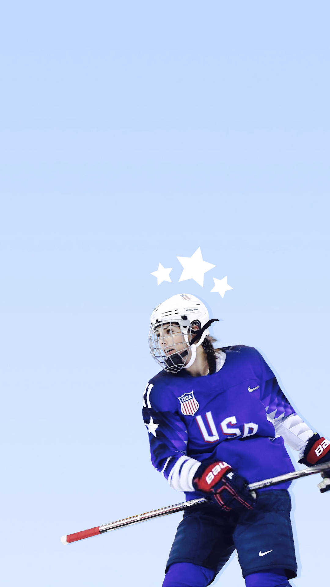 Hilary Knight, Three Stars, blue gear, Full HD Phone Wallpaper
