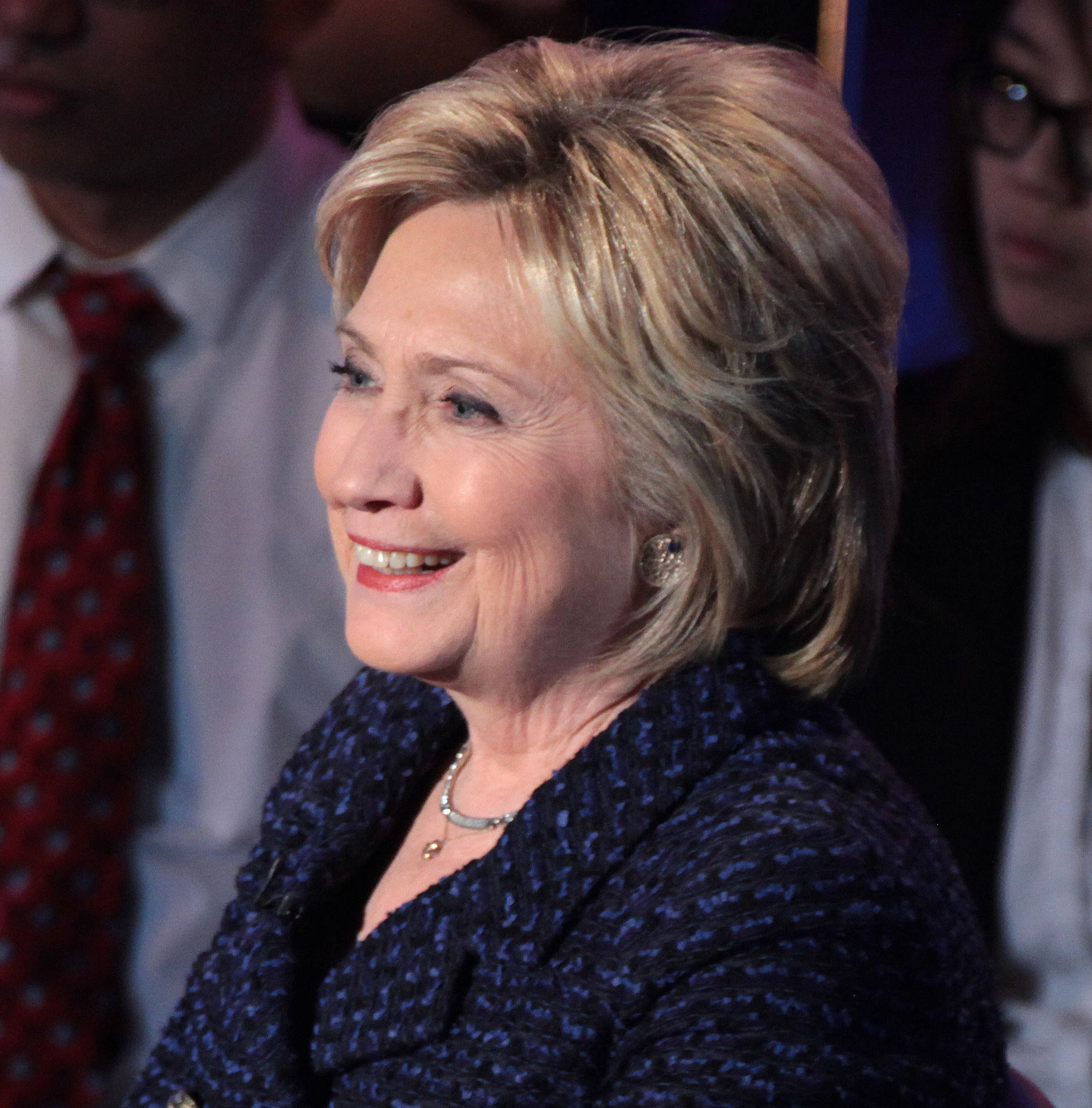Hillary Clinton, dark blue textured blazer, formal event, Full HD Phone Wallpaper