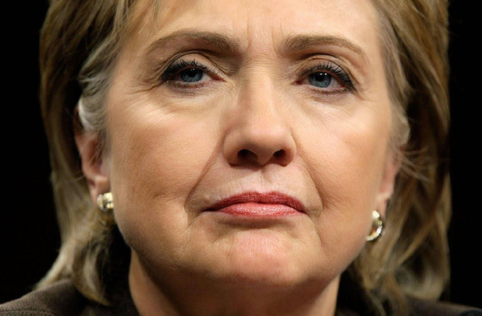 Hillary Clinton, close-up portrait, serious expression, HD Desktop Wallpaper