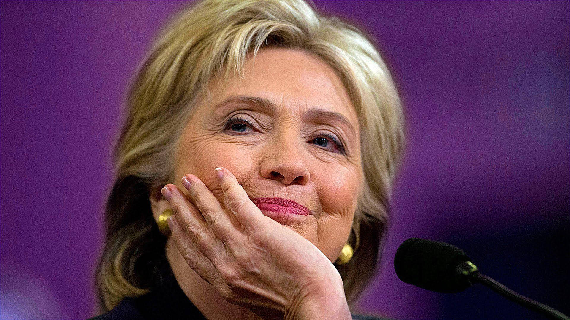 Hillary Clinton, smiling, candid portrait, Full HD Desktop Wallpaper