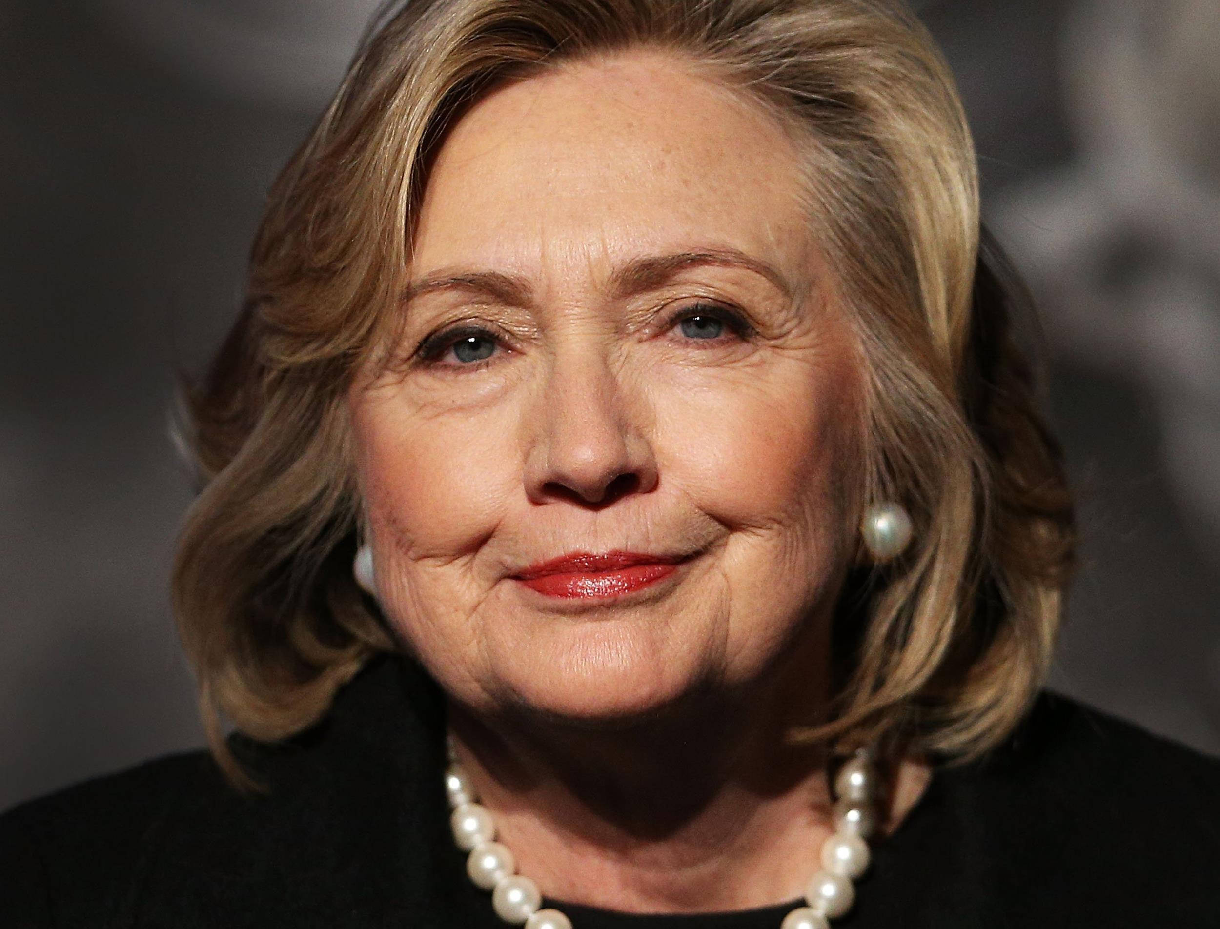 Hillary Clinton, pearl earrings, pearl necklace, Full HD Desktop Wallpaper