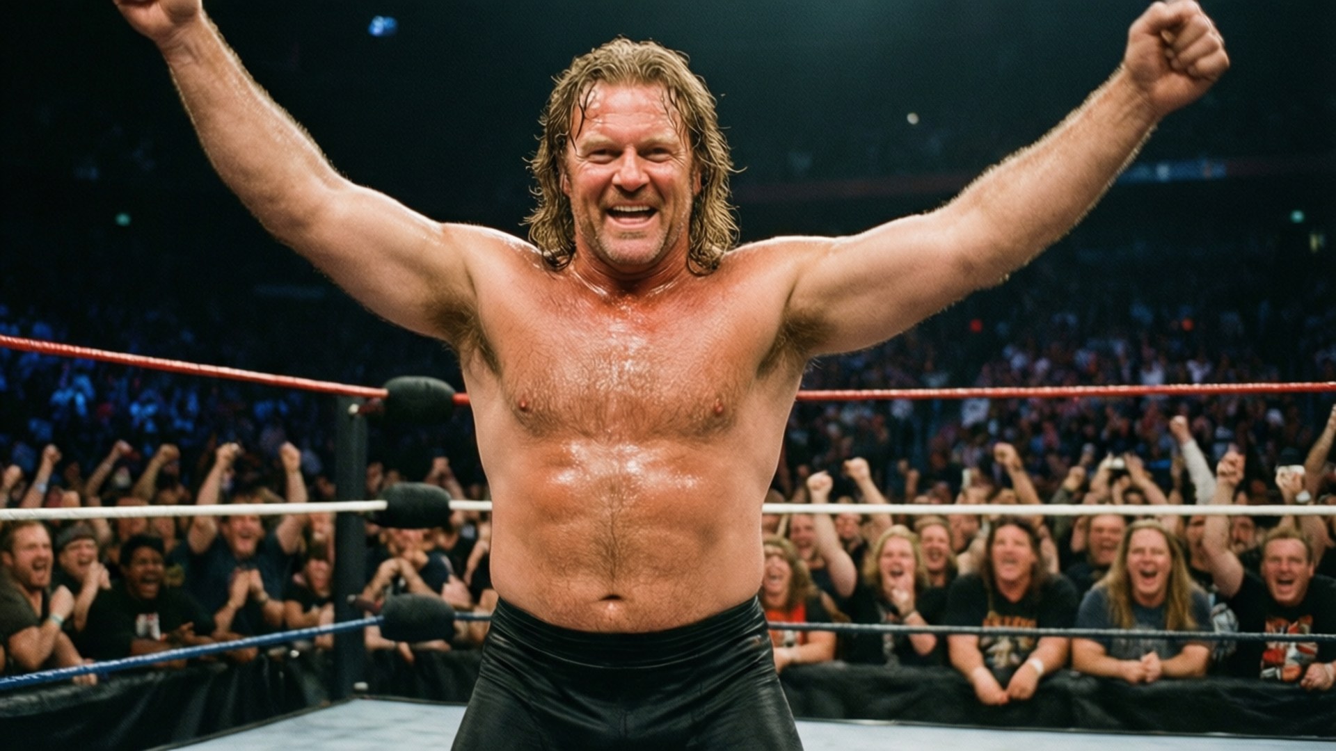 Hillbilly Jim, ring, victory pose, Full HD Desktop Wallpaper