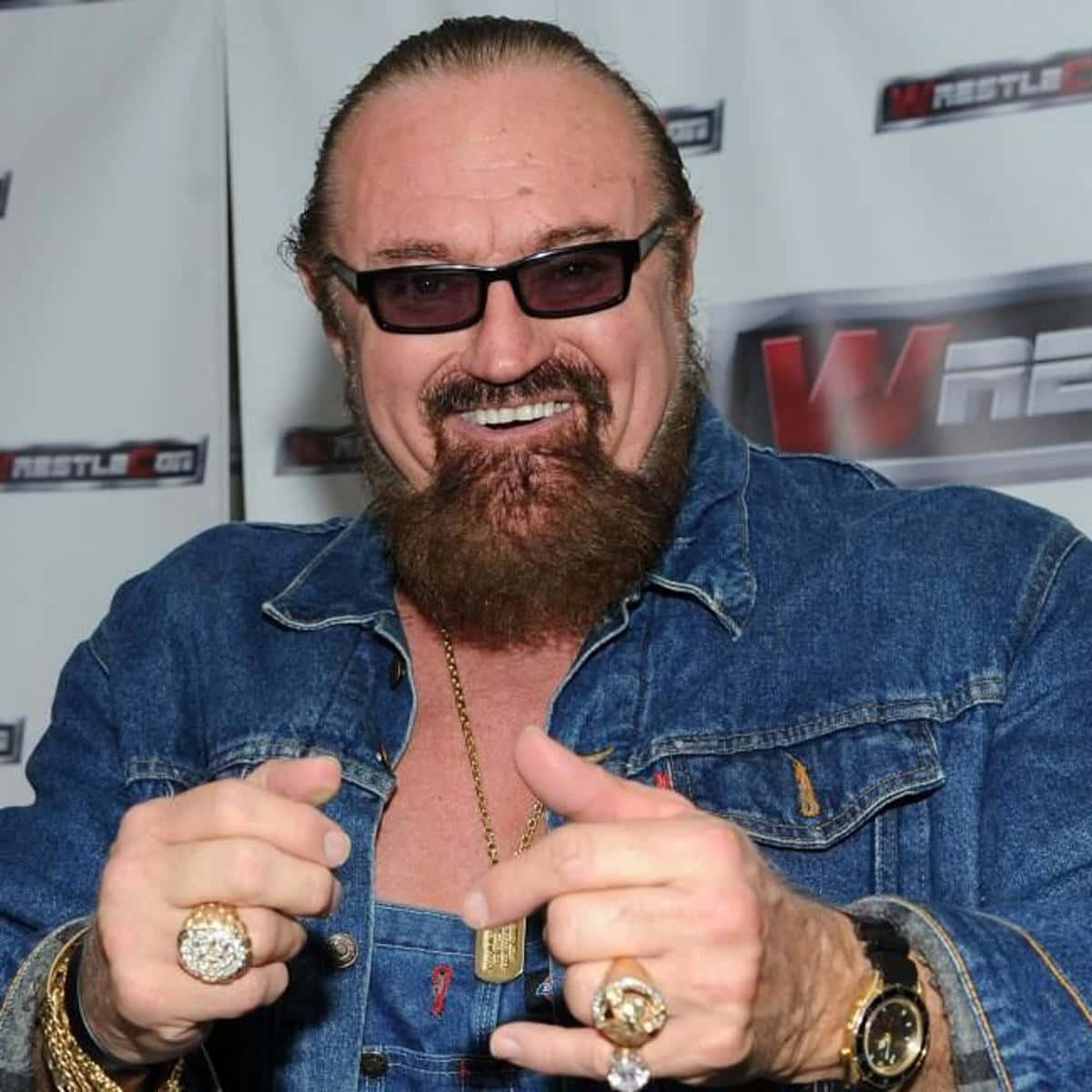 Hillbilly Jim, denim jacket, wrestling event, SD Desktop Wallpaper