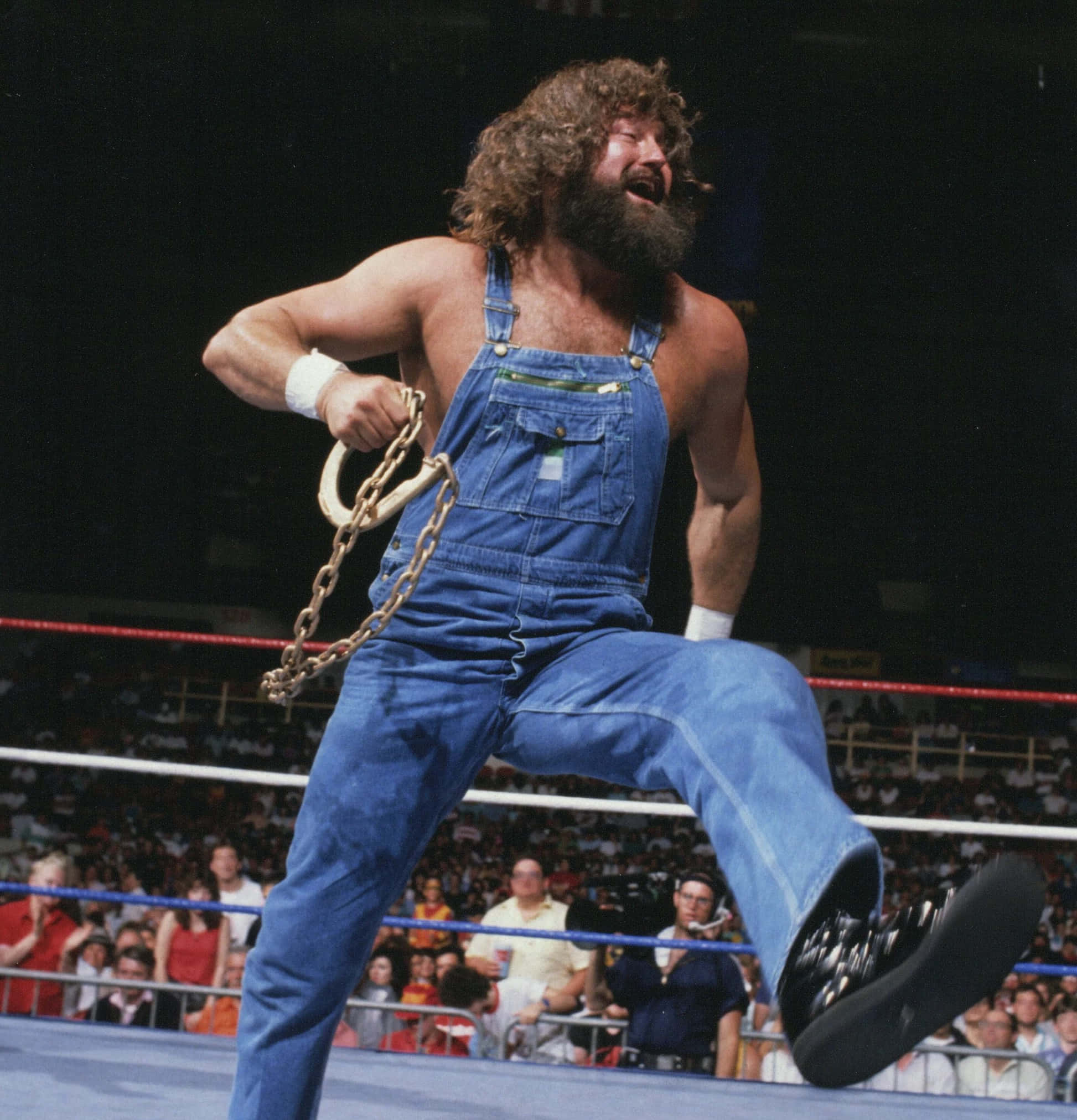 Hillbilly Jim, blue overalls, heavy chain, Full HD Phone Wallpaper