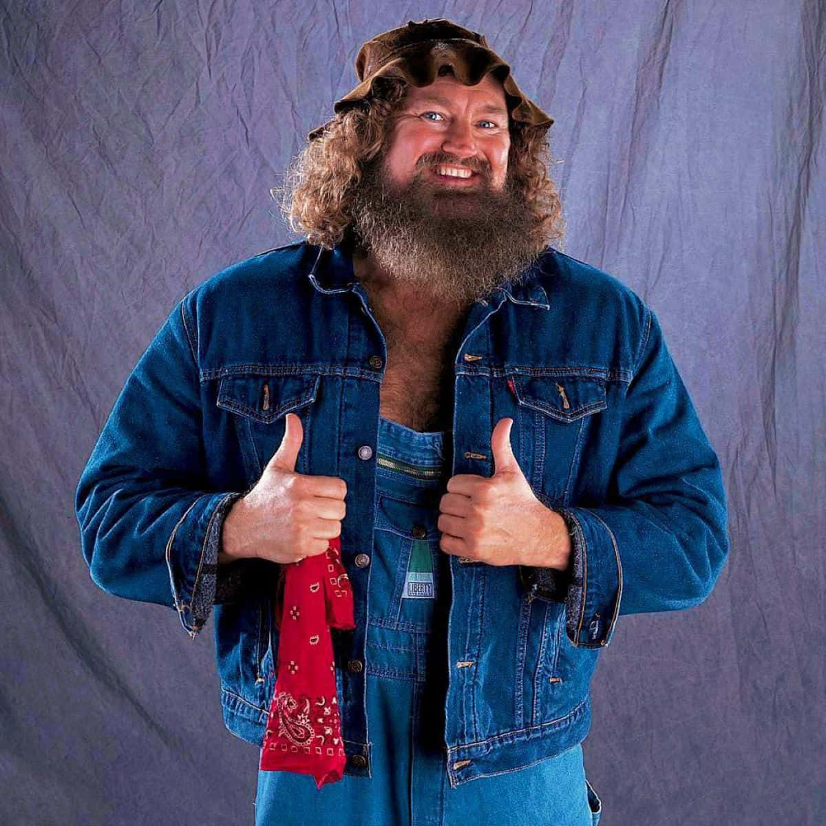 Hillbilly Jim, denim overalls, denim jacket, SD Desktop Wallpaper