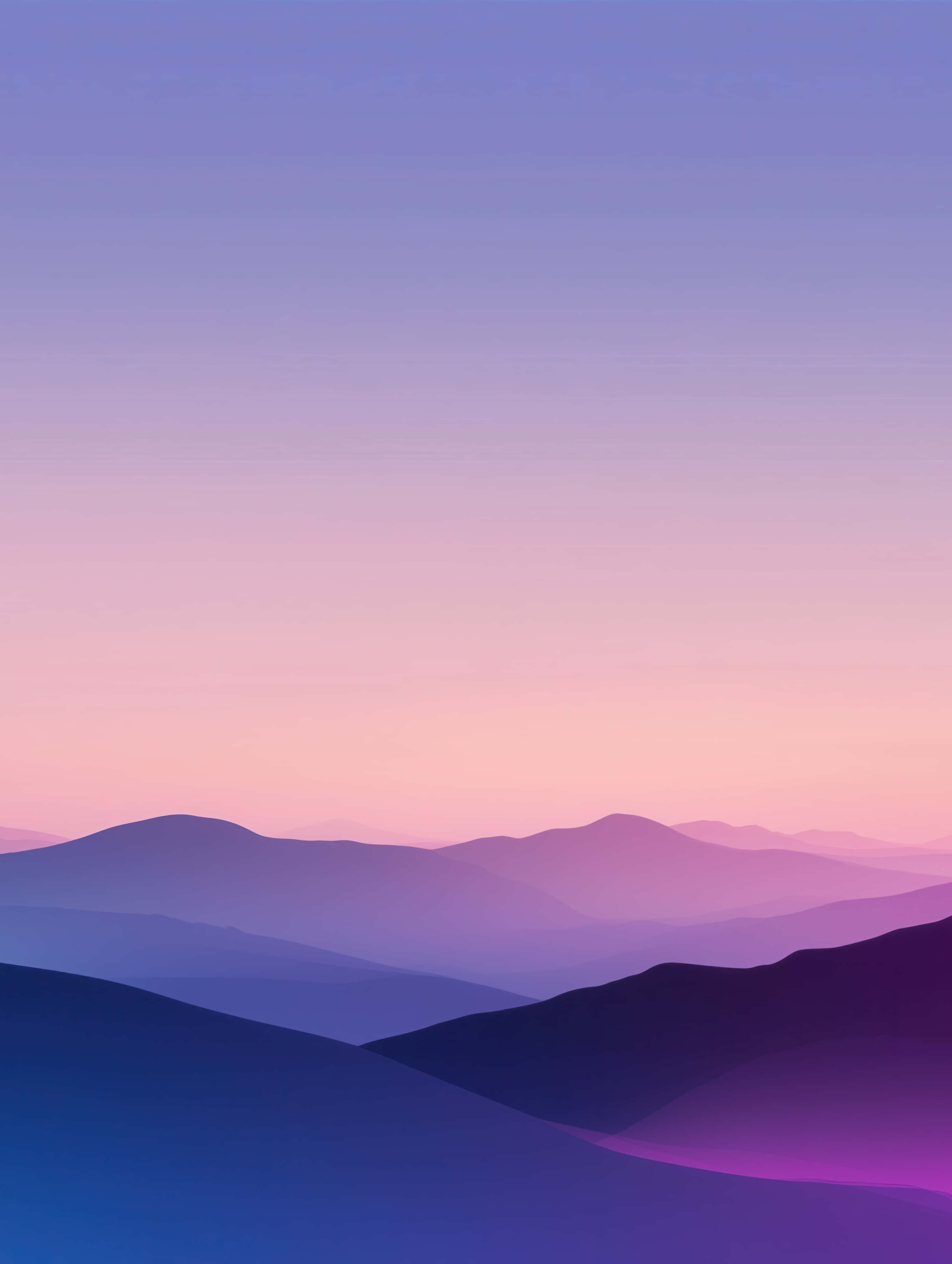 purple rolling hills, lavender pink, deep blue, 2K Phone Wallpaper