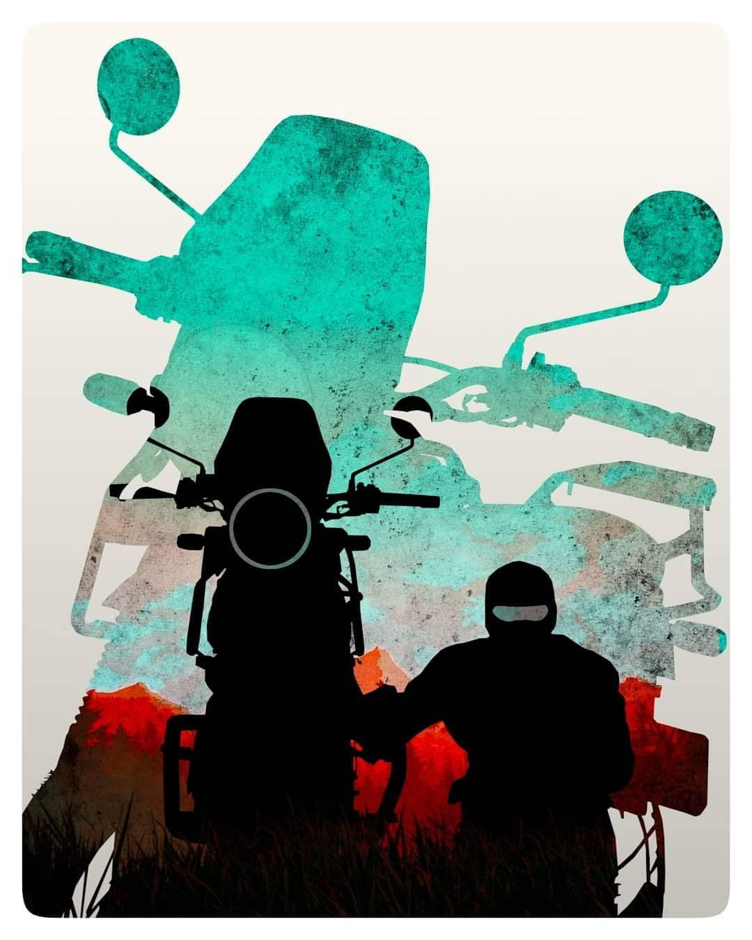 Himalayan, motorcyclist, bike, HD Phone Wallpaper