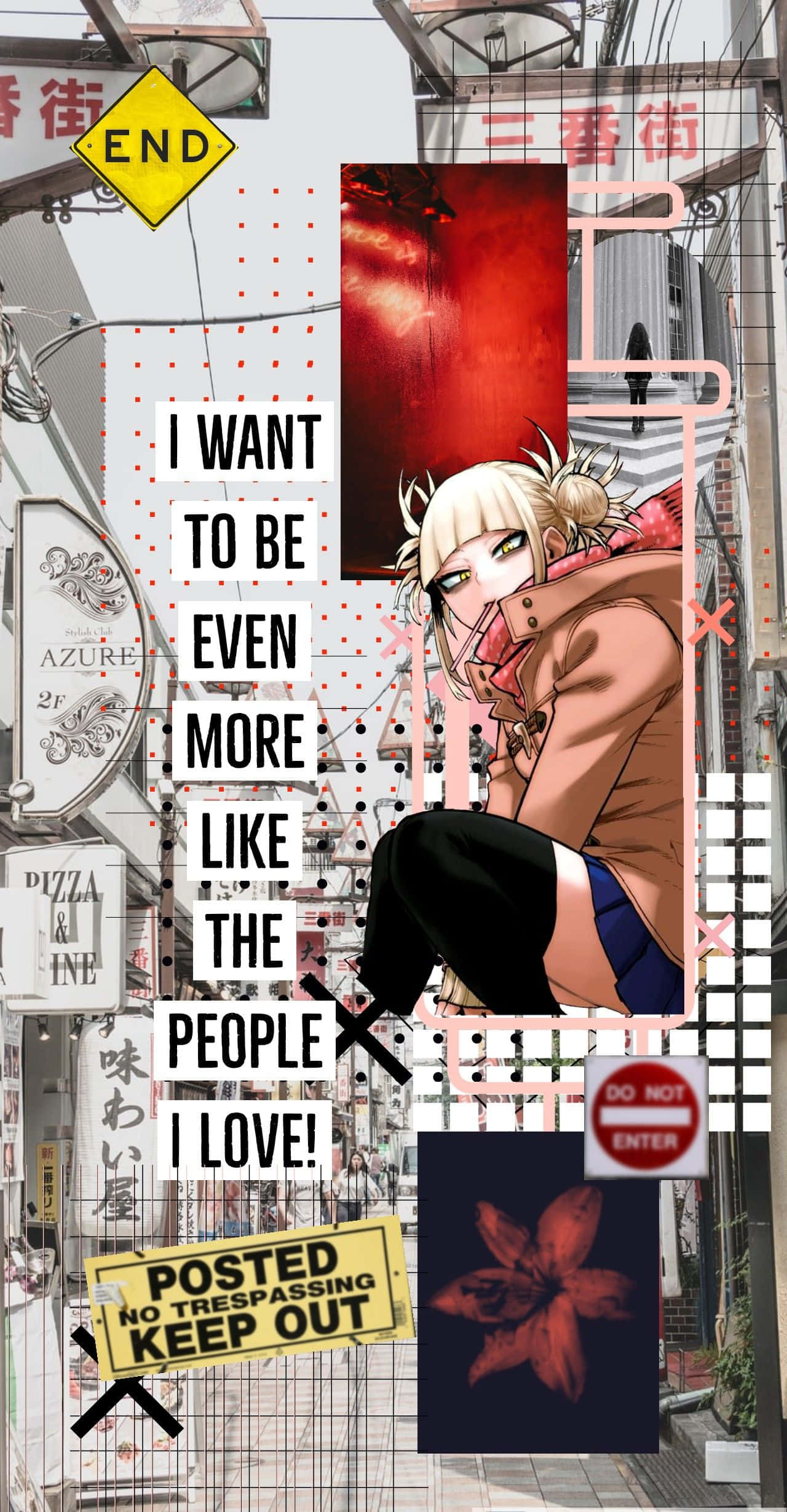 Himiko Toga, anime character, blonde hair, Full HD Phone Wallpaper