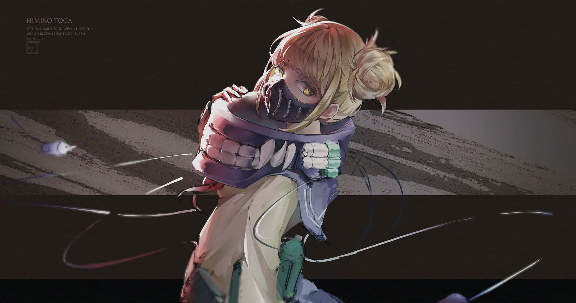 Himiko Toga, blonde hair, mask, Full HD Desktop Wallpaper