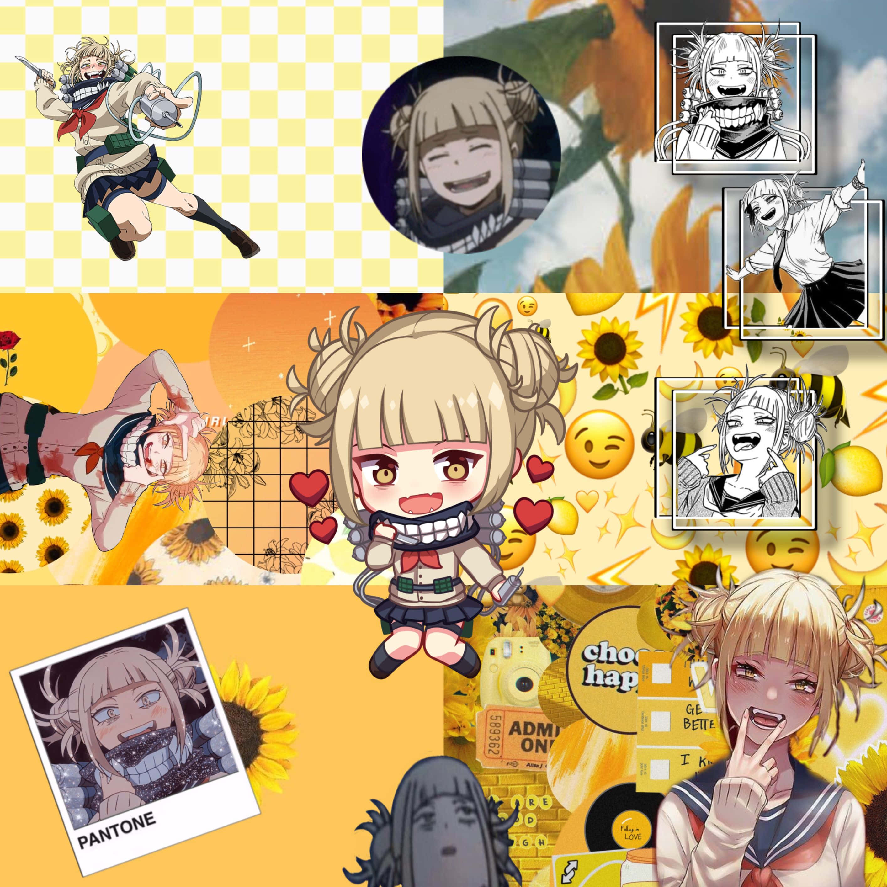 Himiko Toga, chibi, manga, 2K Desktop Wallpaper