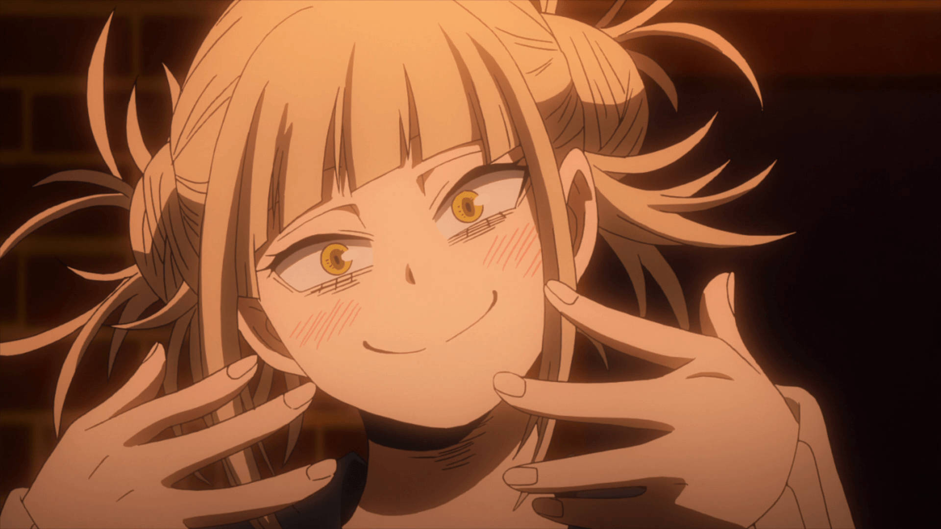 Himiko Toga, blonde hair, golden eyes, Full HD Desktop Wallpaper