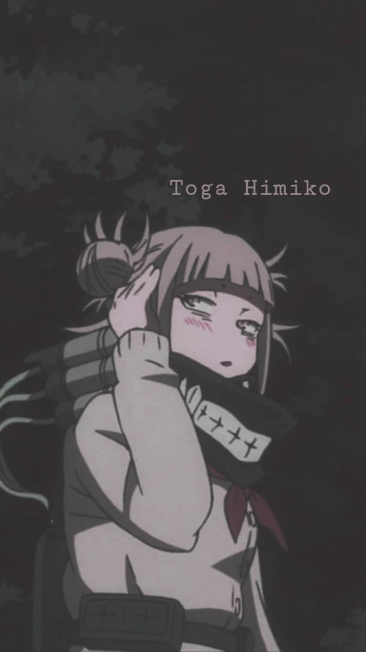 Himiko Toga, pink hair, stitched mask, Full HD Phone Wallpaper