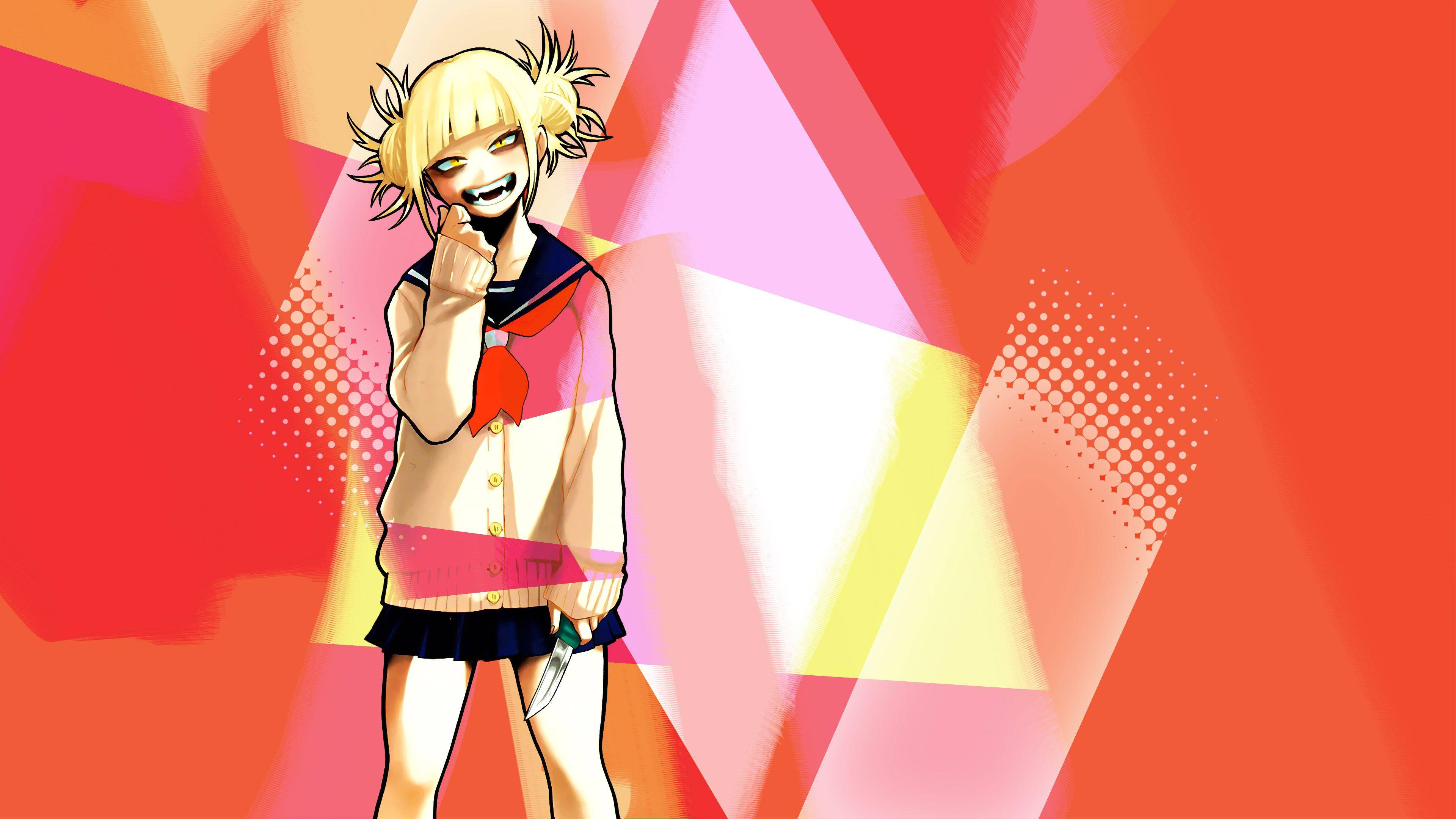 Himiko Toga, sailor uniform, knife, 4K Desktop Wallpaper