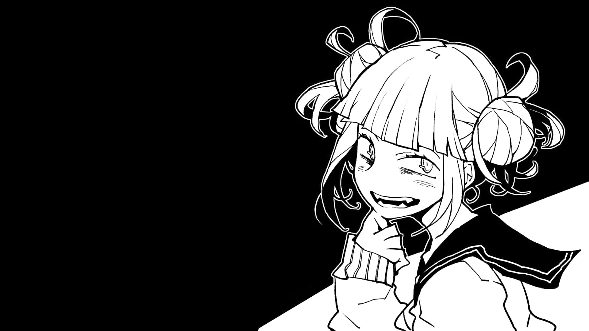 Himiko Toga, twin buns, mischievous grin, Full HD Desktop Wallpaper