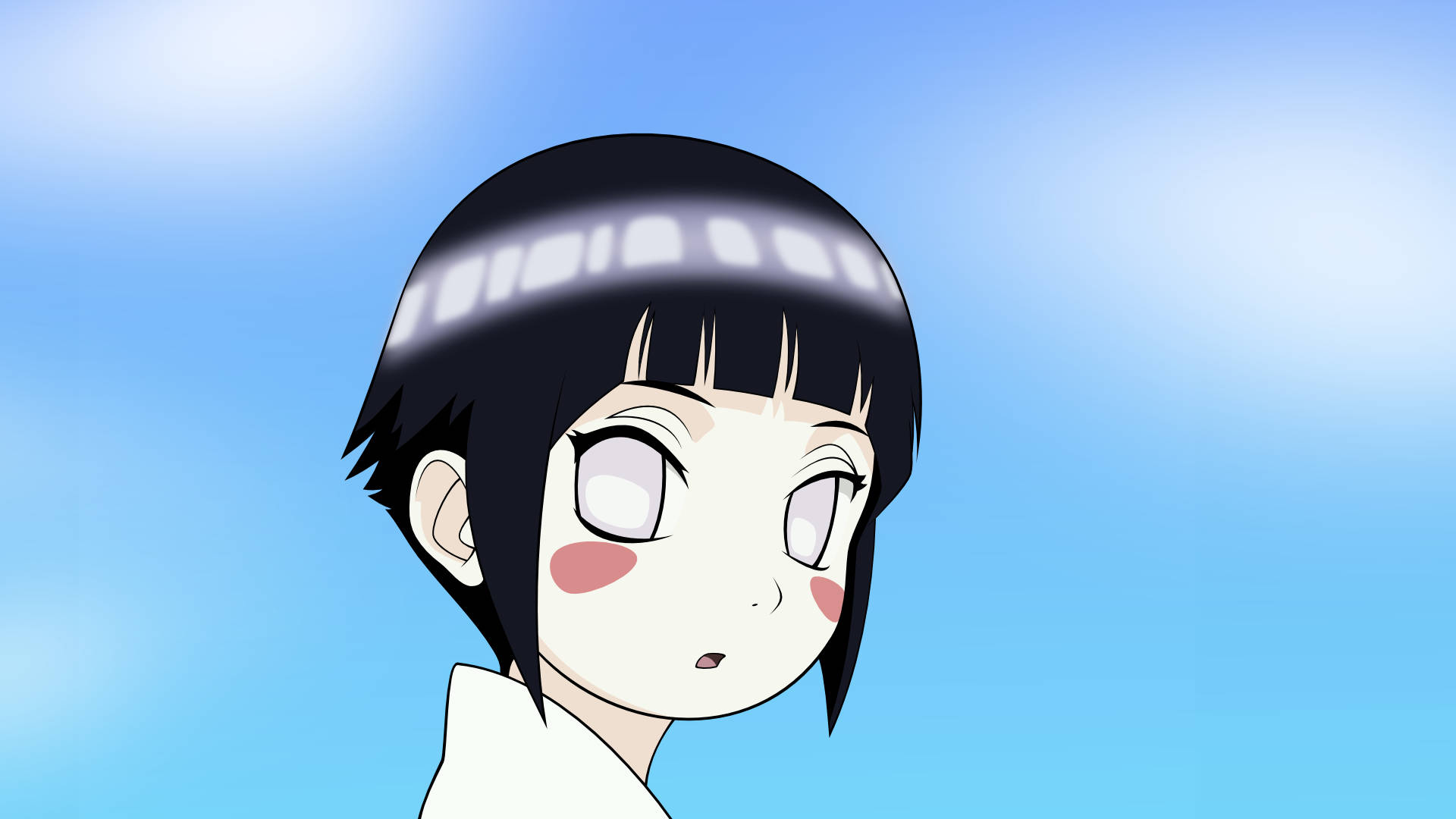 Hinata Hyuga, short black hair, blush cheeks, Full HD Desktop Wallpaper