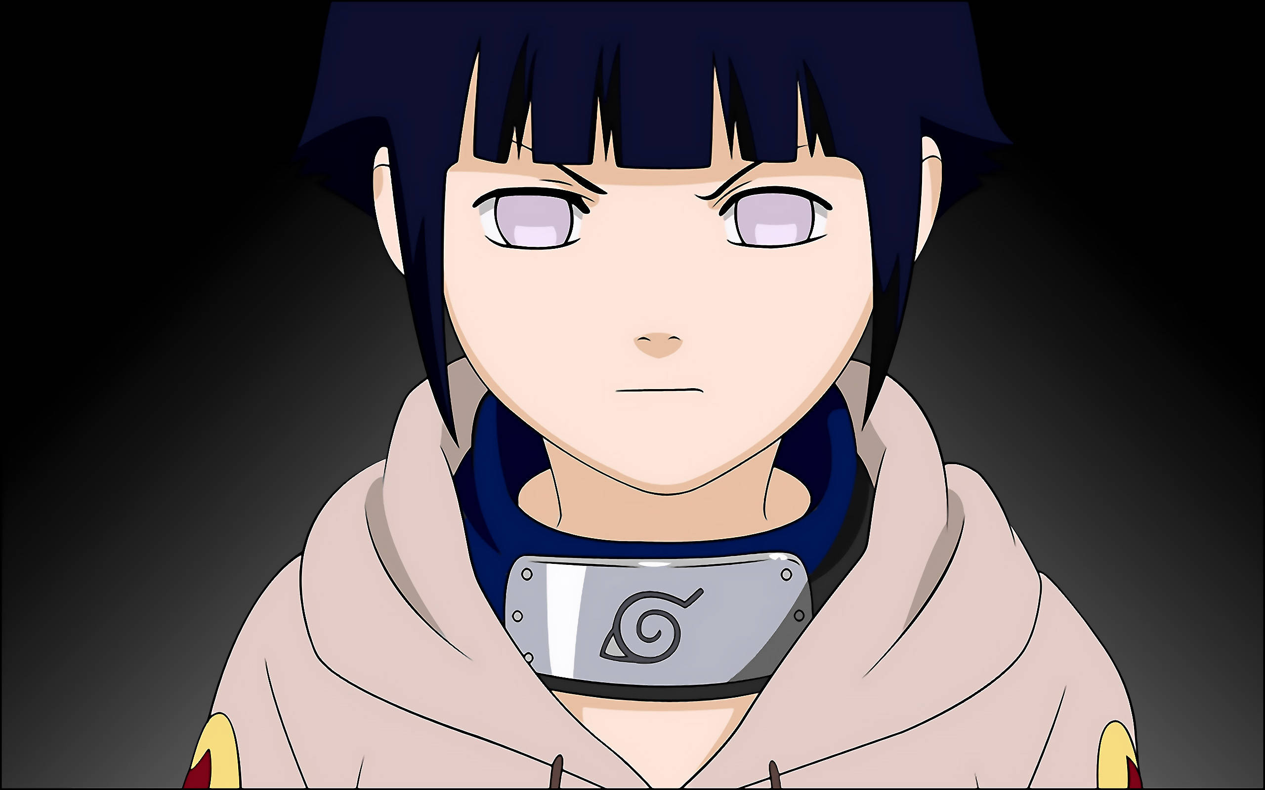 Hinata Hyuga, dark hair, purple eyes, 2K Desktop Wallpaper