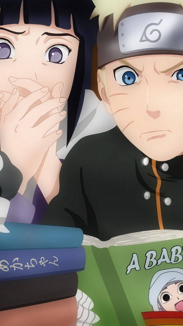 Hinata Hyuga, anime characters, stack of books, HD Phone Wallpaper