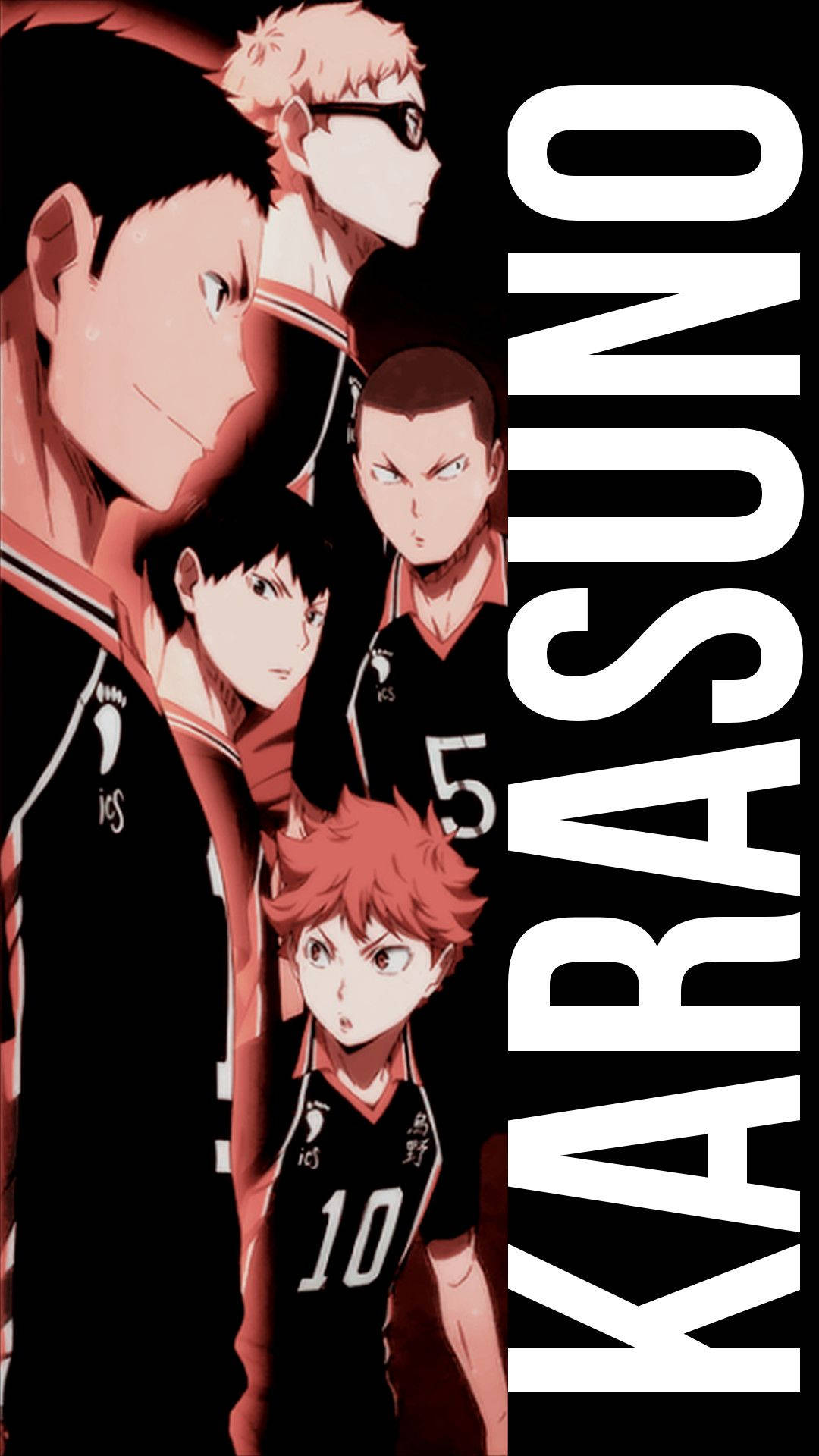 Hinata Shouyou, anime volleyball players, black uniforms, Full HD Phone Wallpaper