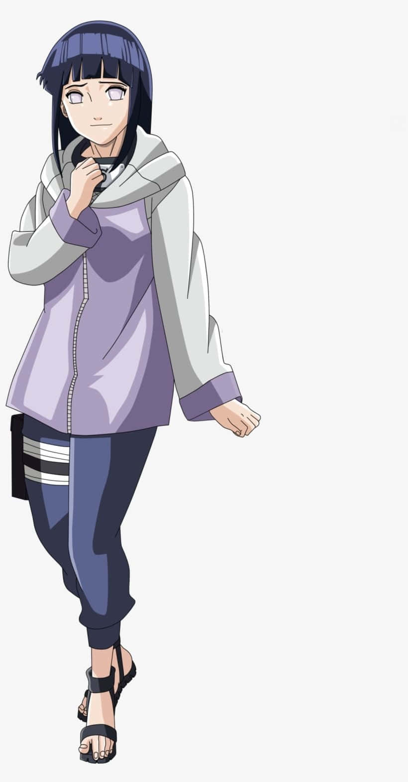 Hinata Uzumaki, dark hair, purple jacket, HD Phone Wallpaper