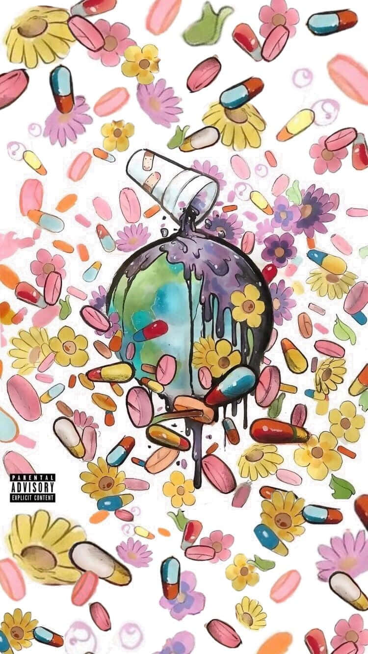 colorful flower, pills, flowers, HD Phone Wallpaper