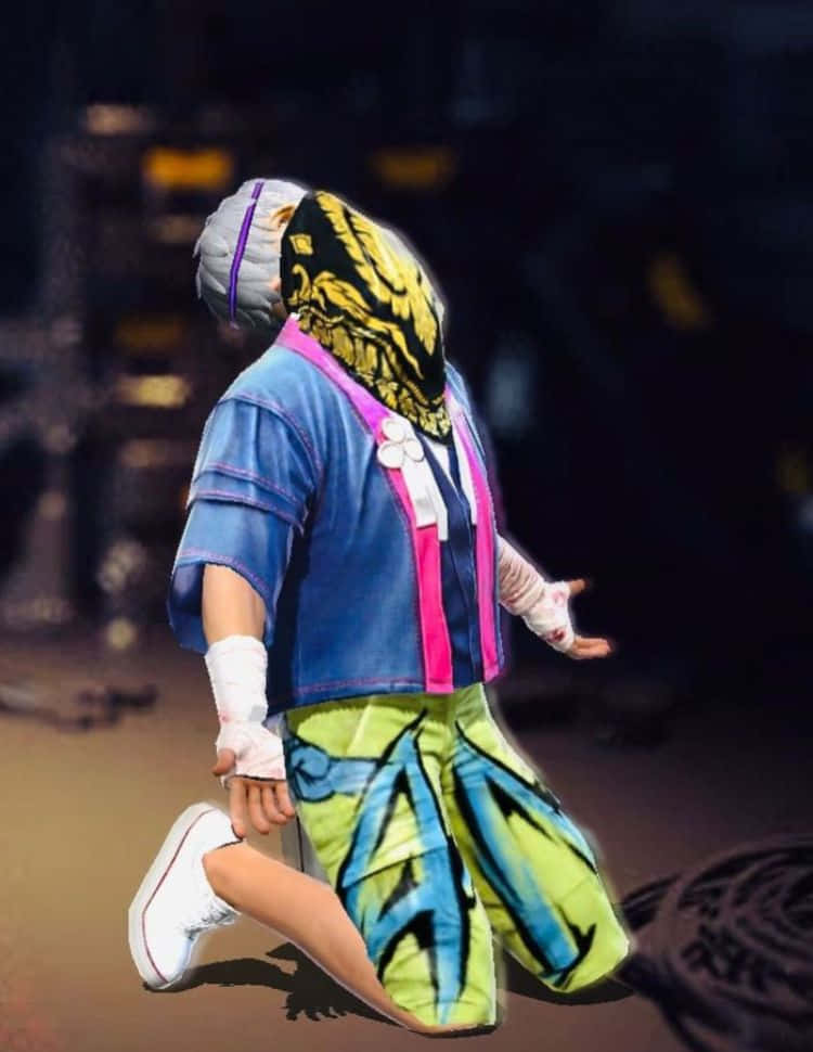 Hip Hop Free Fire, vibrant blue, pink, SD Phone Wallpaper
