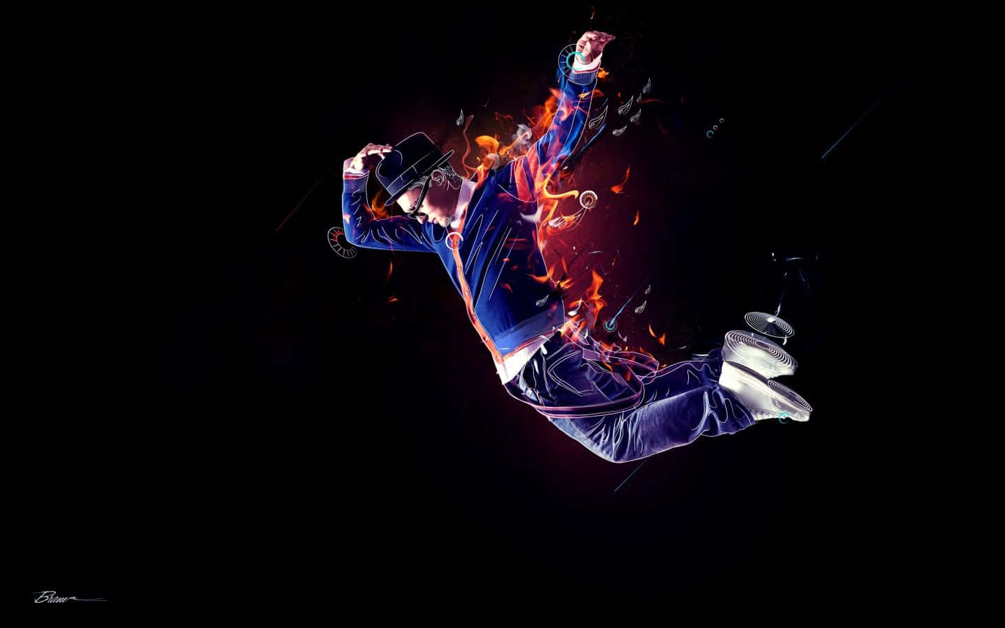 Hip Hop Free Fire, blue suit, hat, HD Desktop Wallpaper