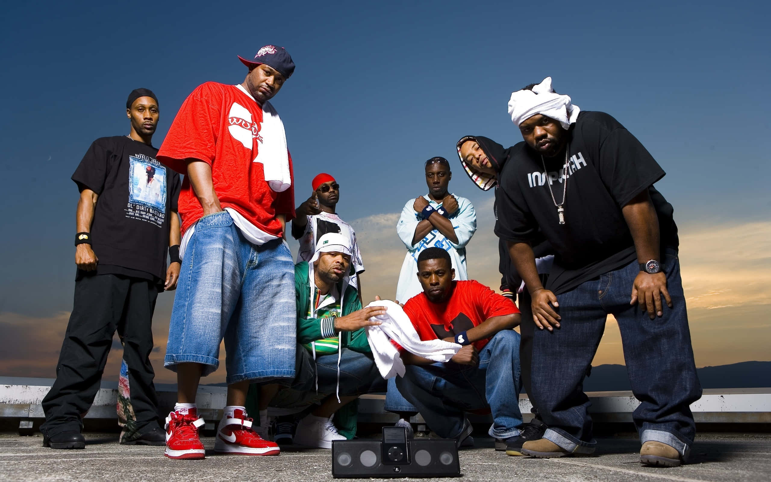 Hip Hop Rappers, rooftop, sunset, 2K Desktop Wallpaper