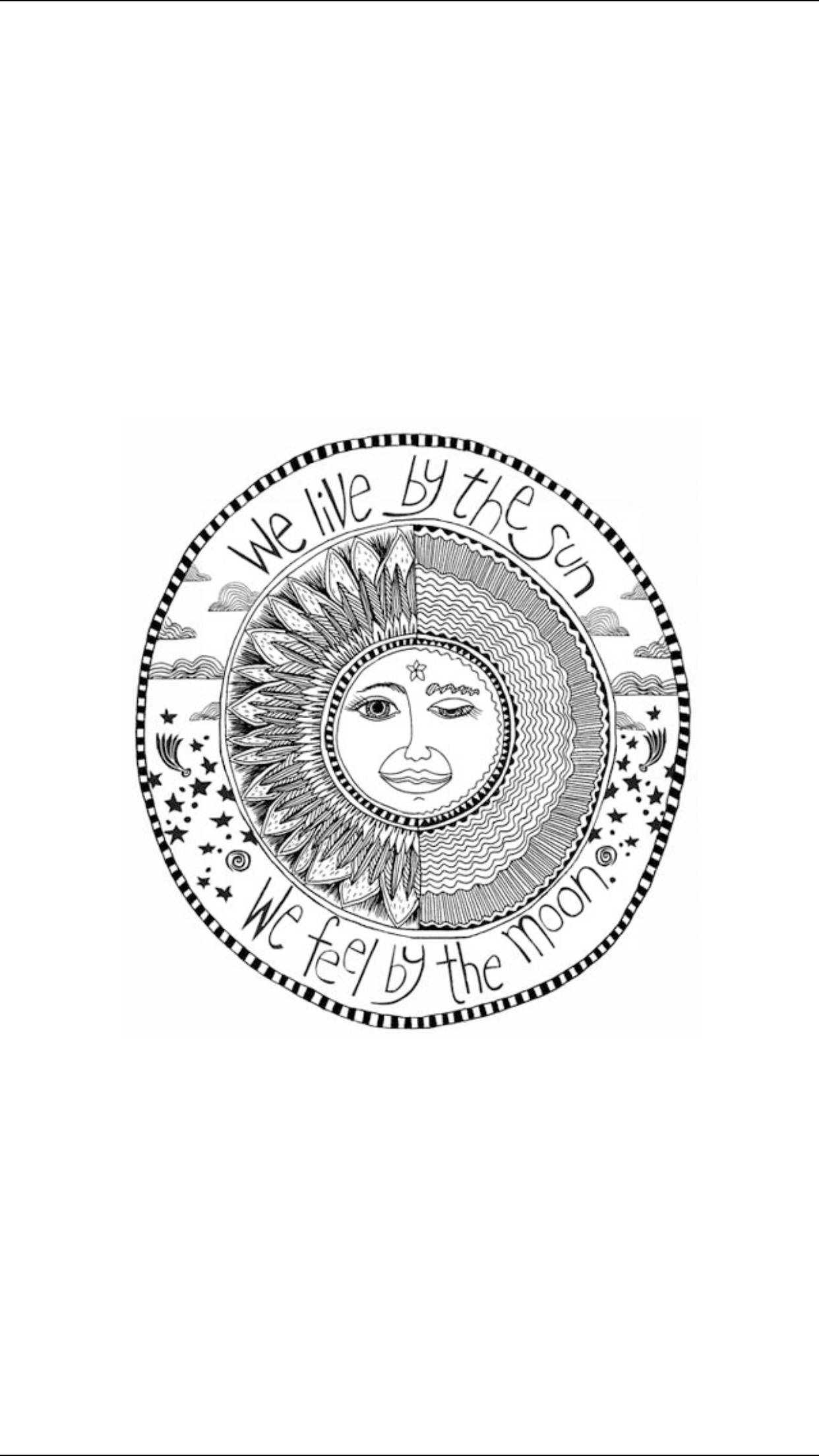 sun, moon, black and white, Full HD Phone Wallpaper