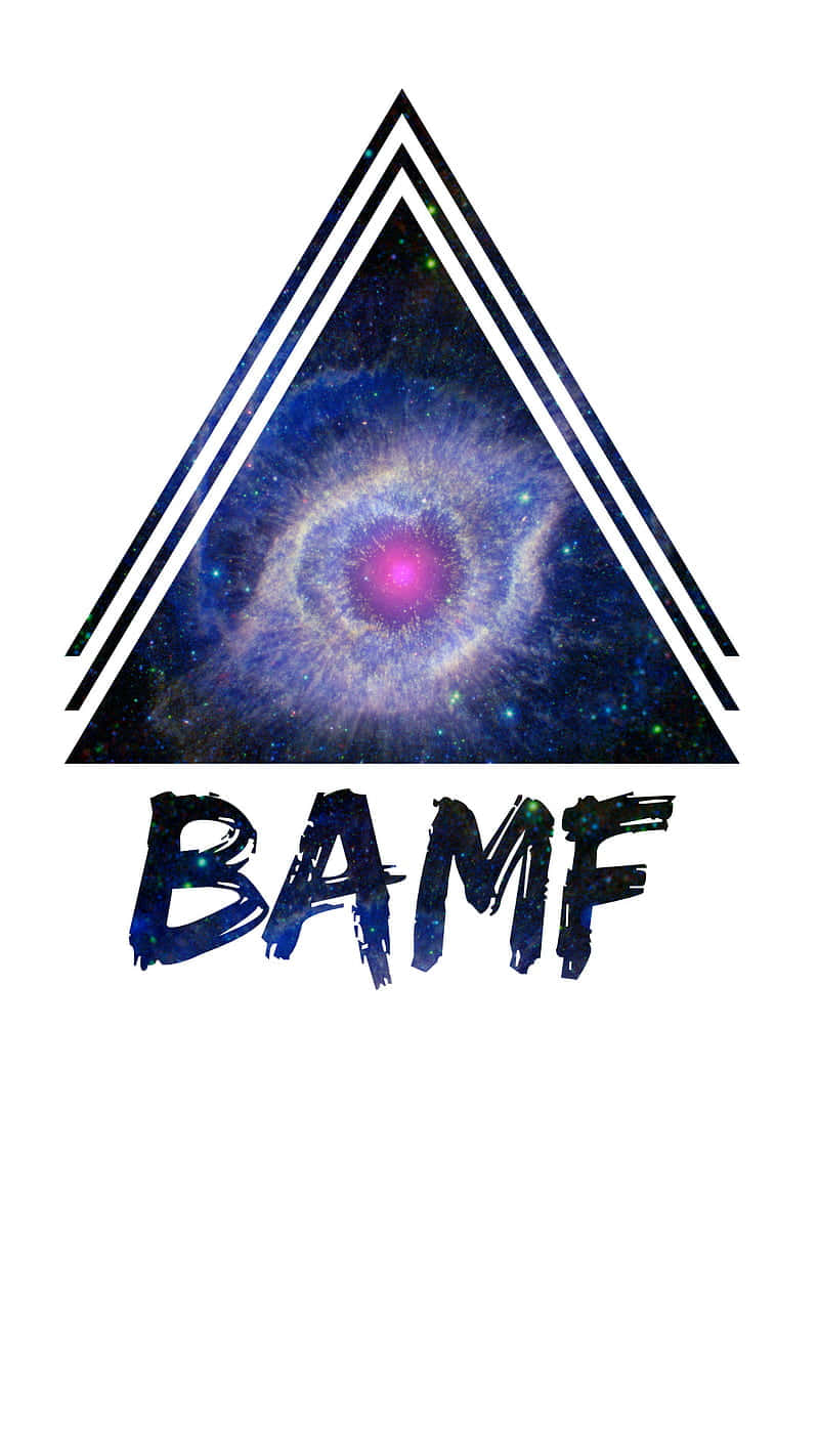 Hipster Galaxy Tumblr, cosmic nebula, black and white triangle, HD Phone Wallpaper