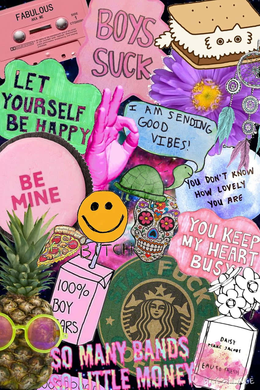 Hipster iPhone, pink, purple, SD Phone Wallpaper