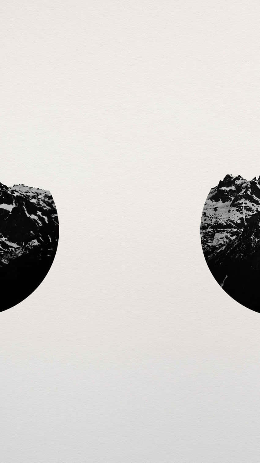 hipster iPhone, black mountain silhouettes, light gray background, HD Phone Wallpaper