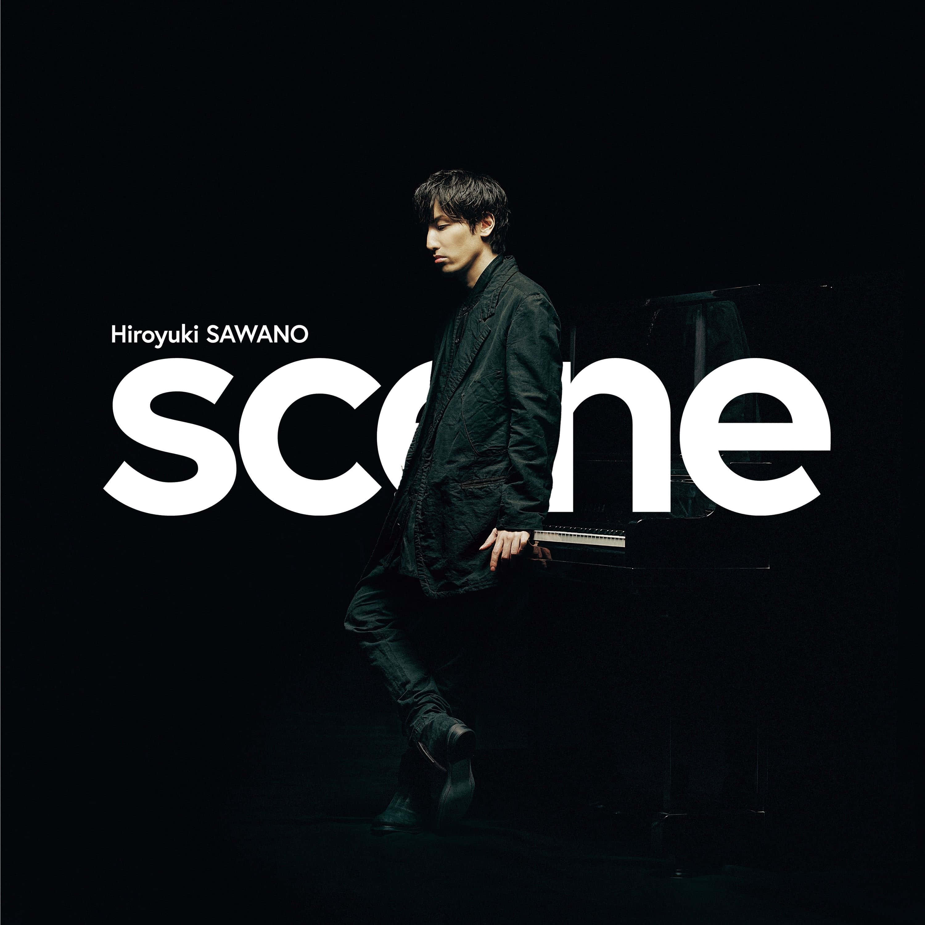 Hiroyuki Sawano, piano, dramatic spotlight, 2K Desktop Wallpaper