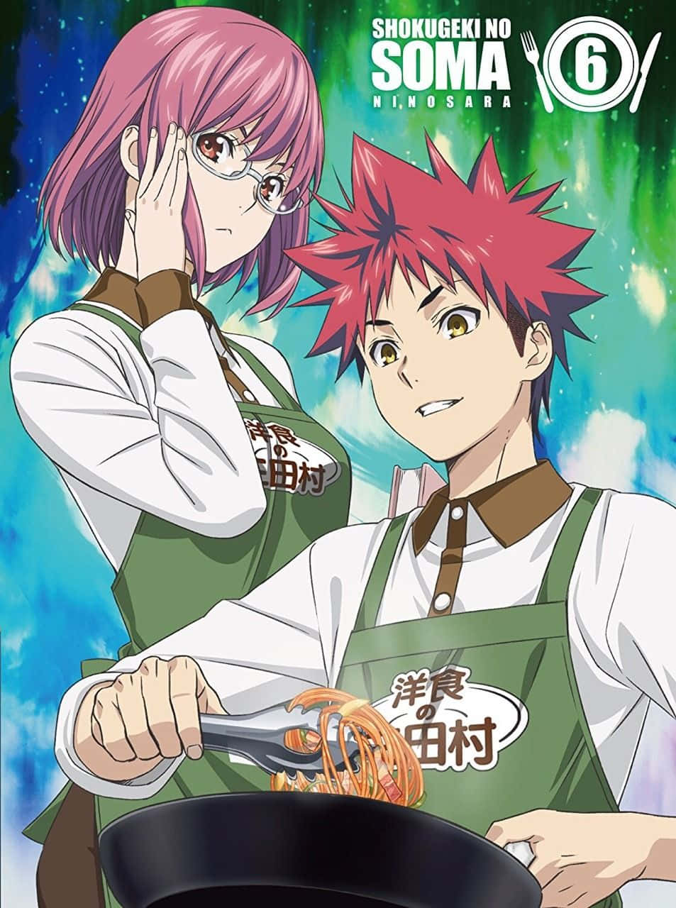 Hisako Arato, Food Wars Universe, green aprons, HD Phone Wallpaper