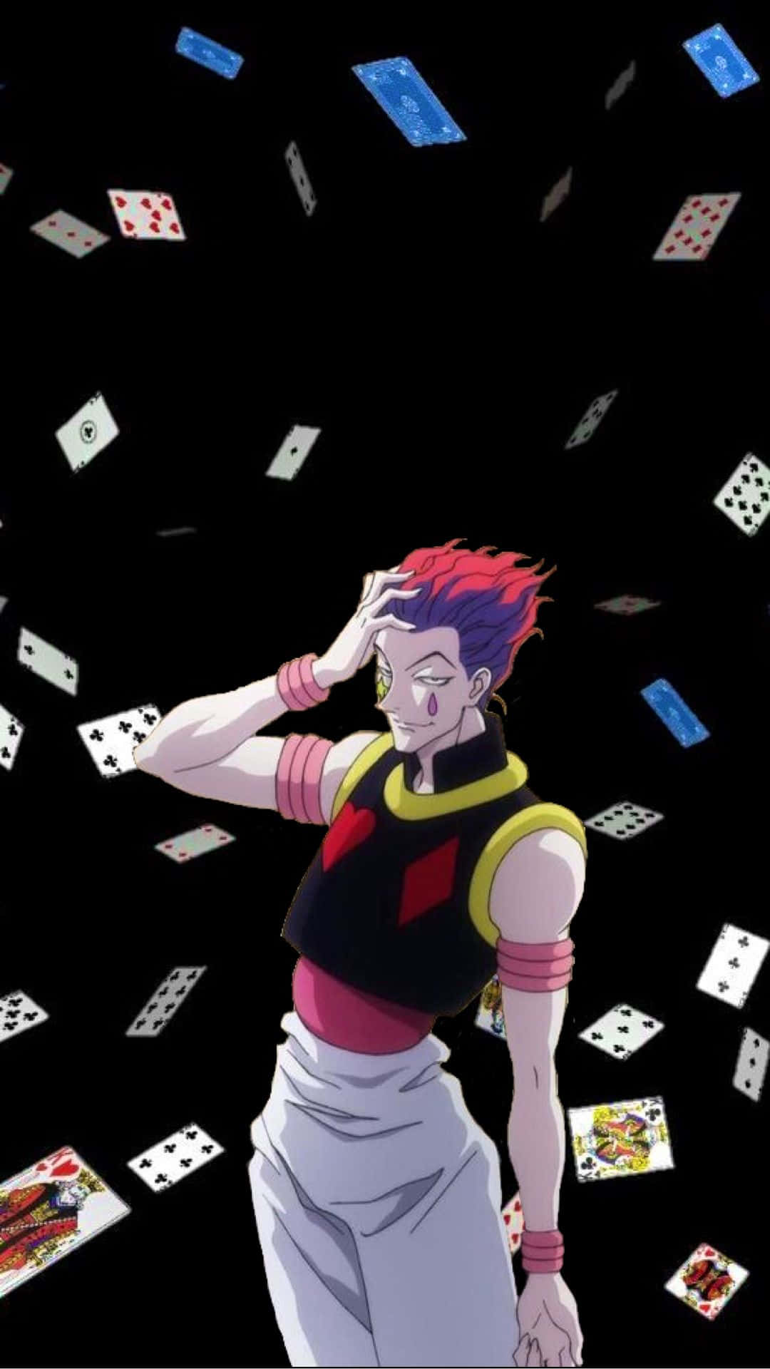 Hisoka, iPhone, red and blue hair, Full HD Phone Wallpaper
