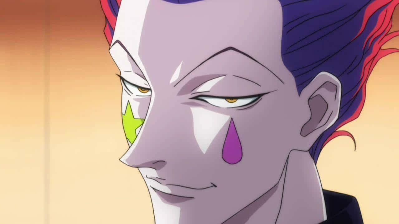 Hisoka Morow, purple skin, red and blue hair, HD Desktop Wallpaper