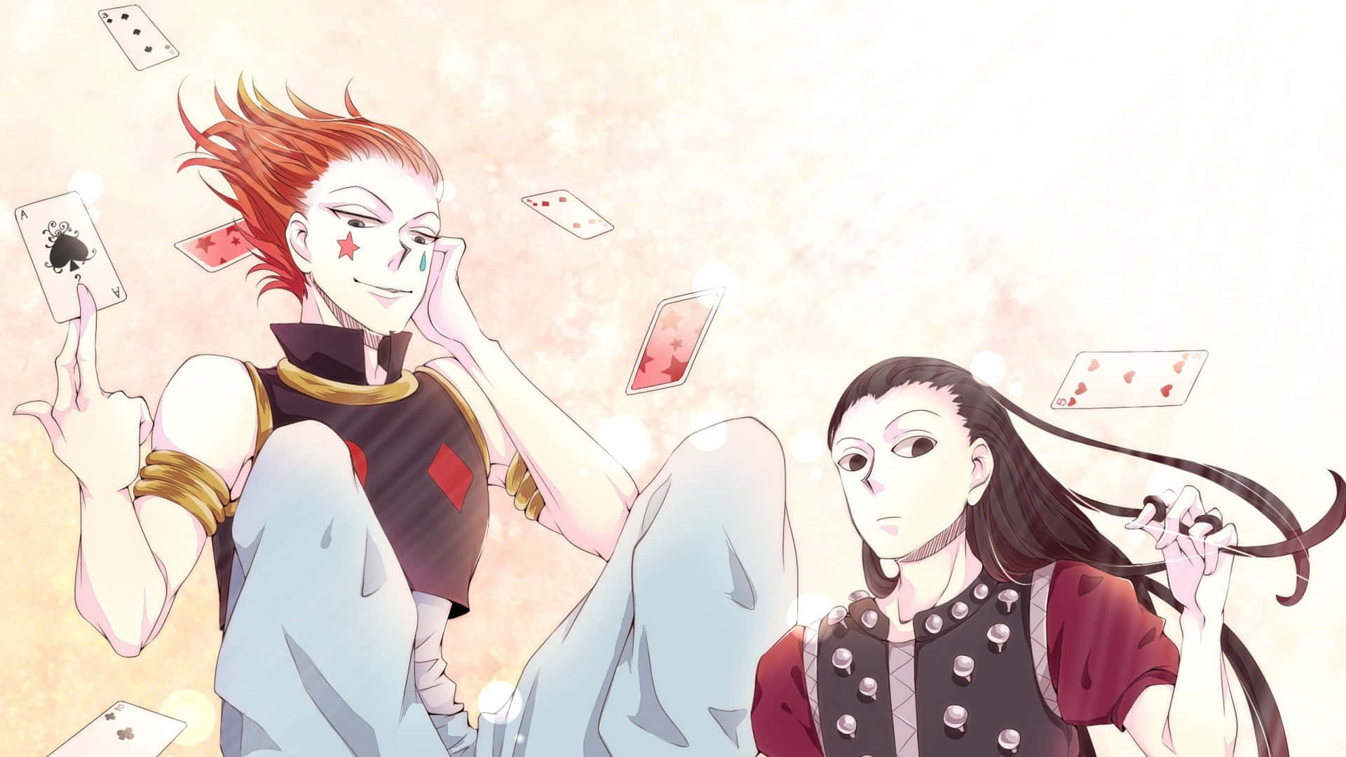 Hisoka Morow, 1920 x 1080, smirking, Full HD Desktop Wallpaper