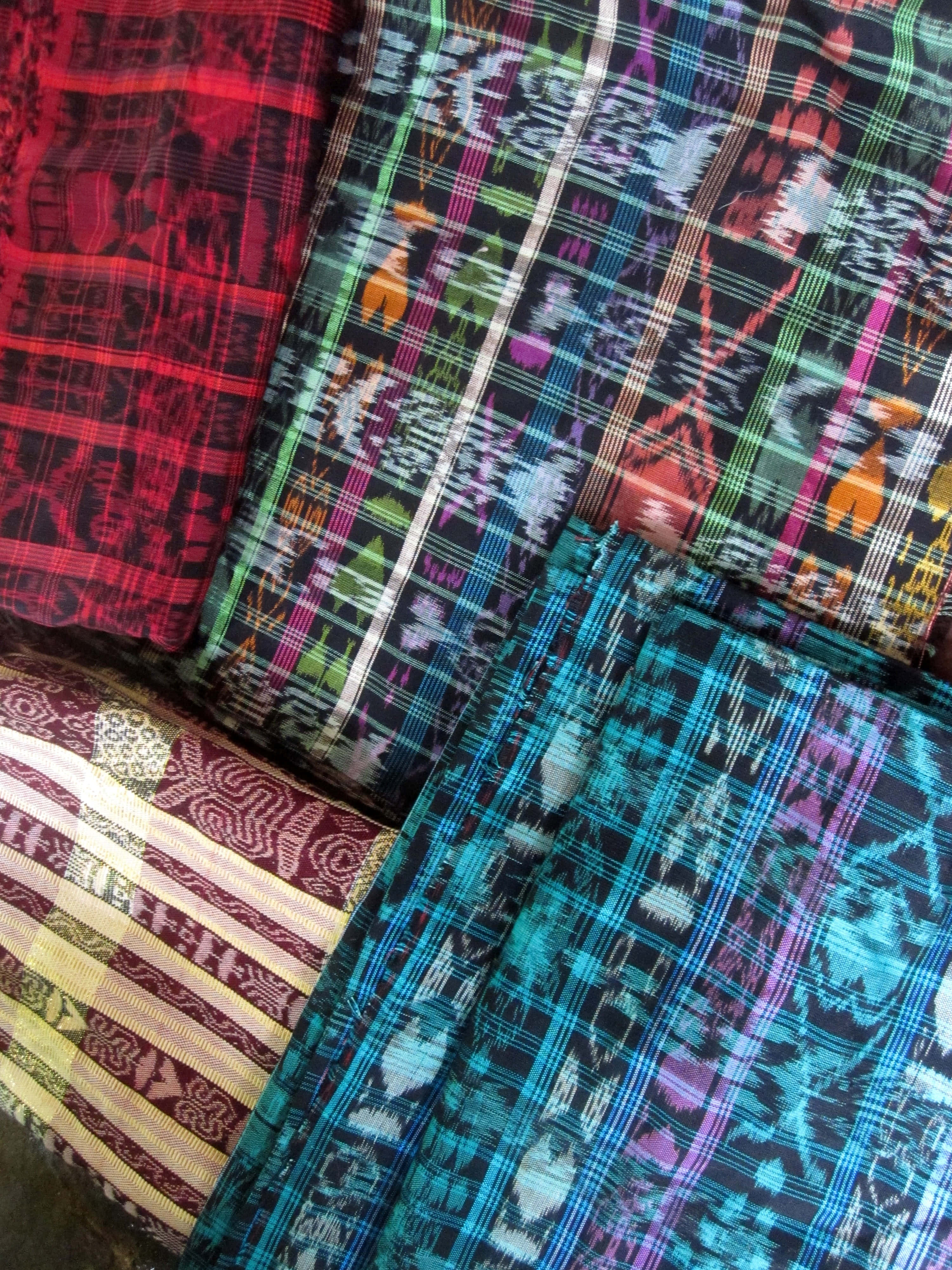colorful patterned bags, bold plaid, ikat patterns, 4K Phone Wallpaper