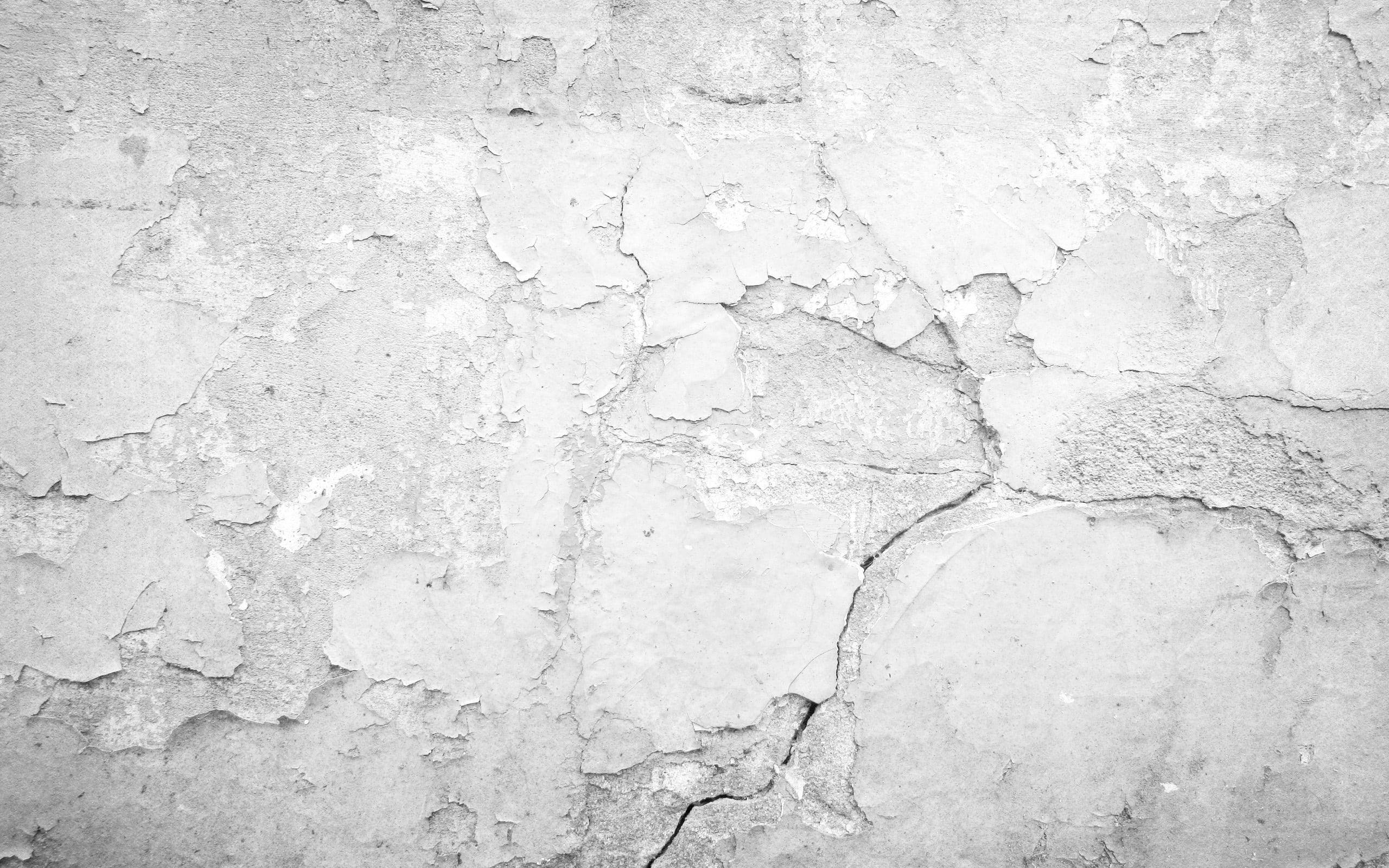 stone wall, old white paint, weathered white plaster, 2K Desktop Wallpaper
