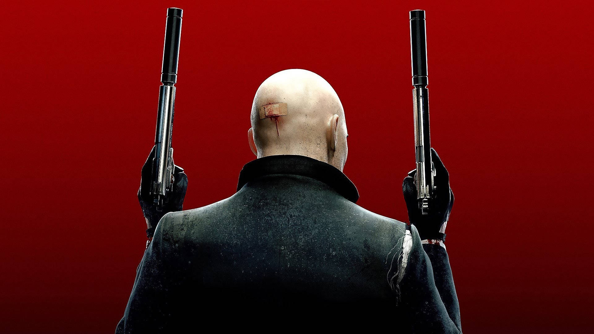 Hitman, black coat, pistols, Full HD Desktop Wallpaper