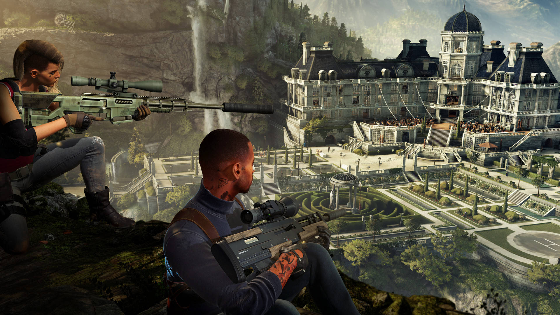 Hitman 2, snipers, tactical gear, Full HD Desktop Wallpaper