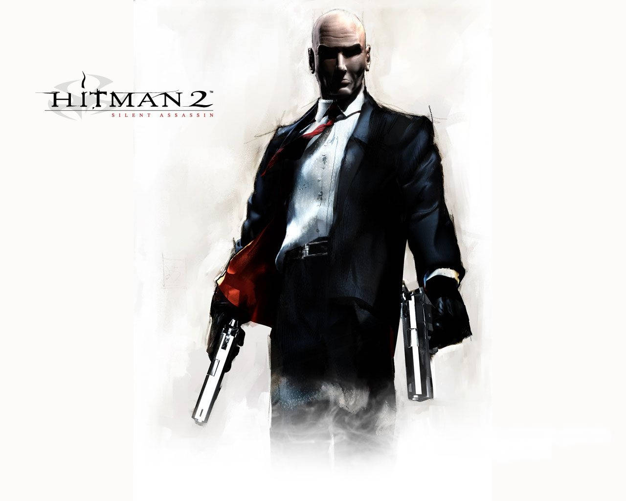 Hitman 2, bald assassin, dark suit, HD Desktop Wallpaper