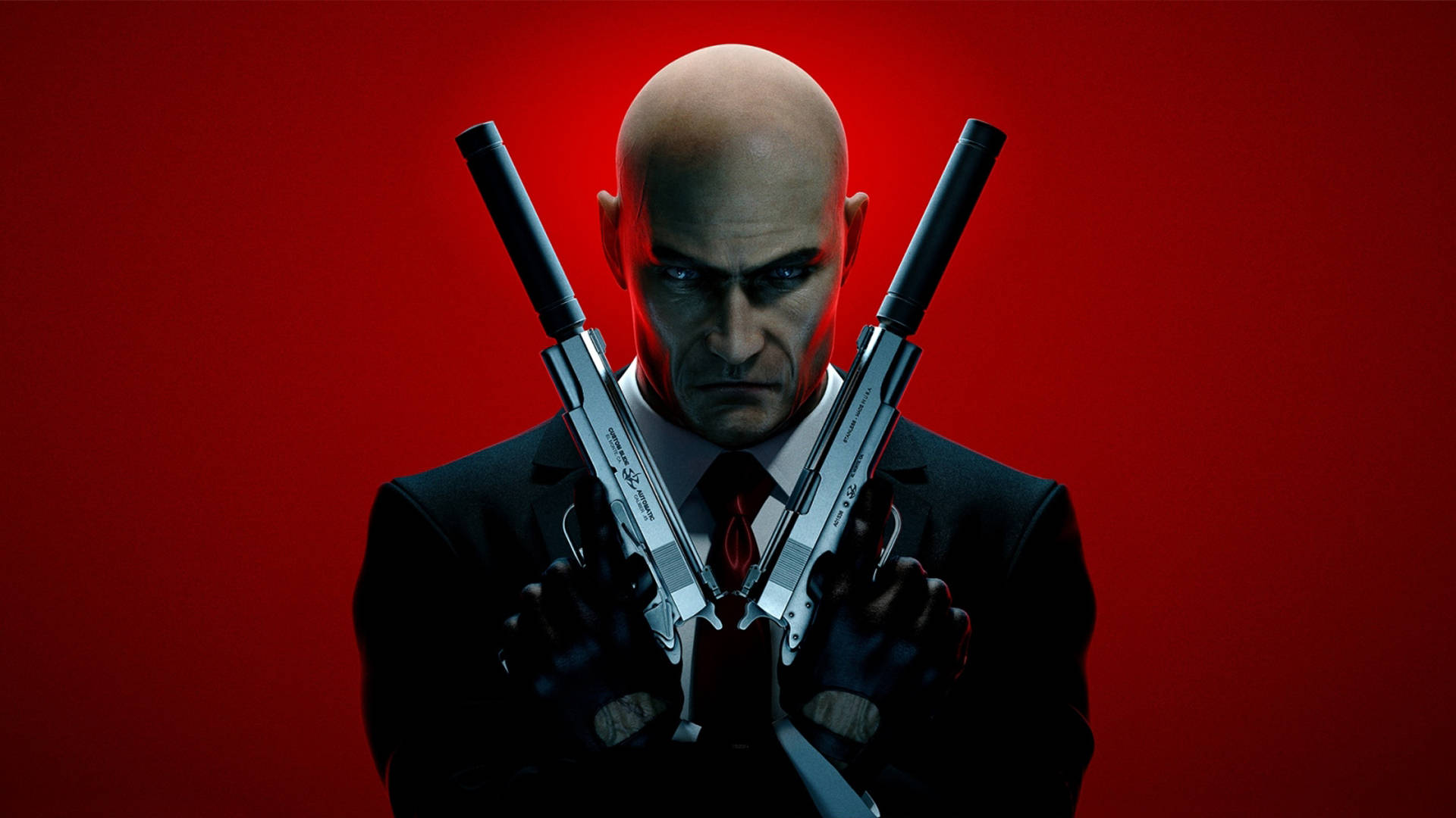 Hitman, bald man, black suit, Full HD Desktop Wallpaper