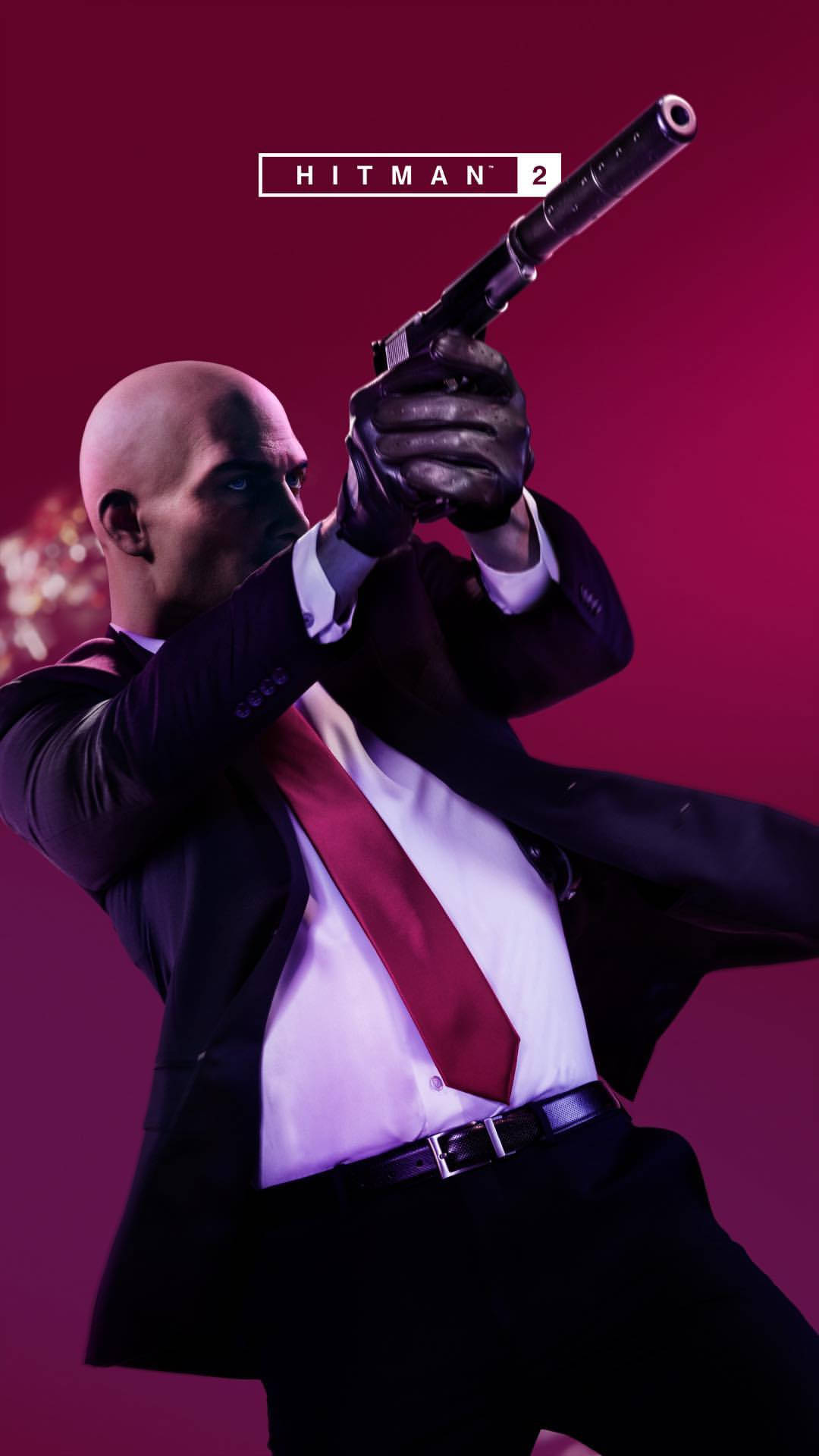 Hitman 2, bull's eye shot, bald assassin, Full HD Phone Wallpaper