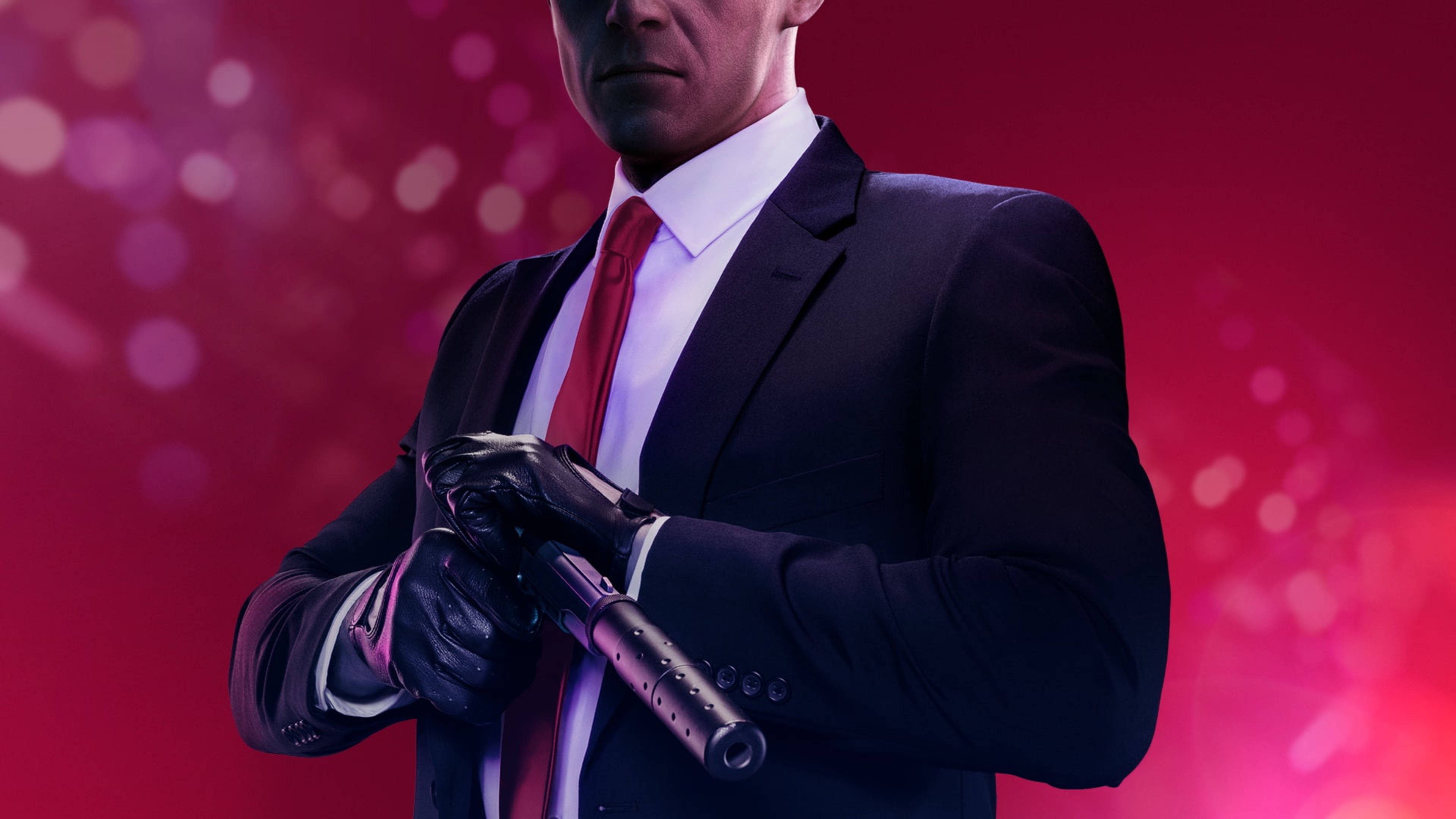 Hitman, 4K, silenced pistol, 4K Desktop Wallpaper