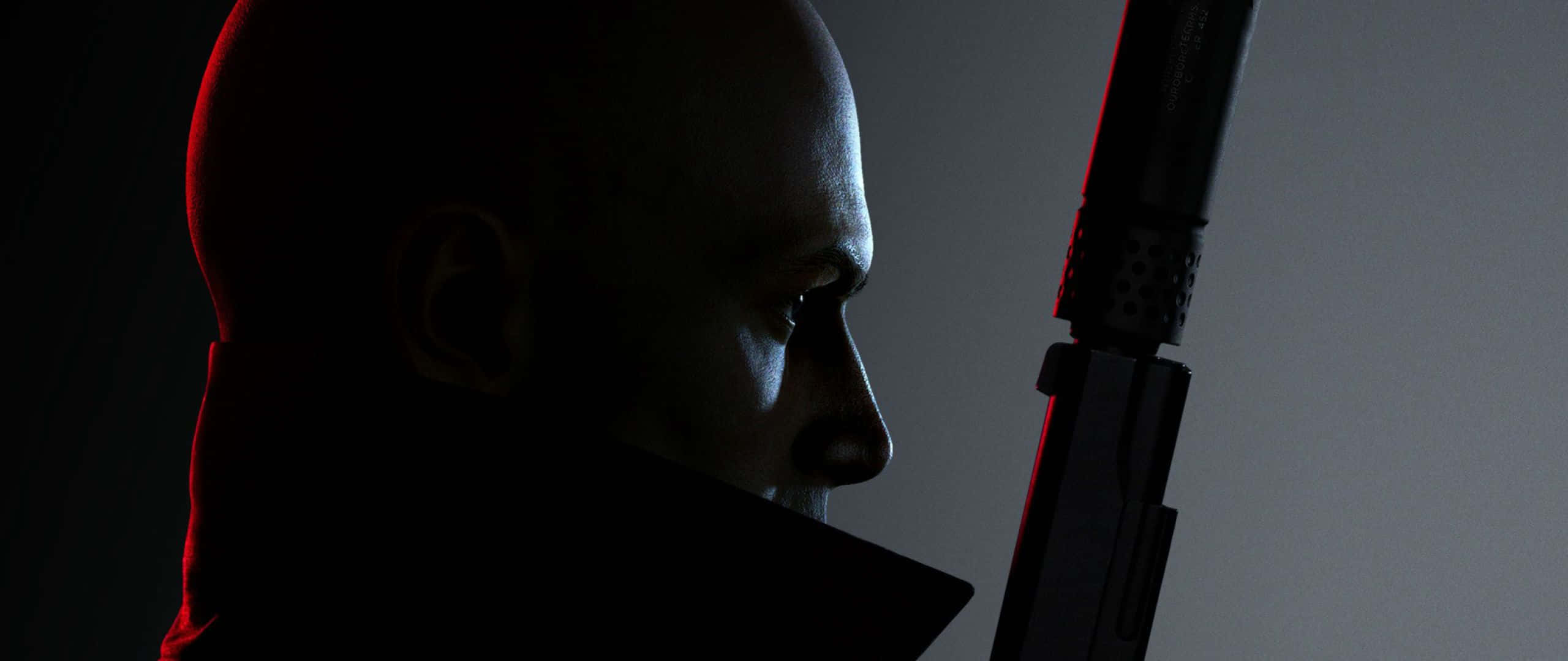 Hitman 3, bald man, rifle, 2K Desktop Wallpaper