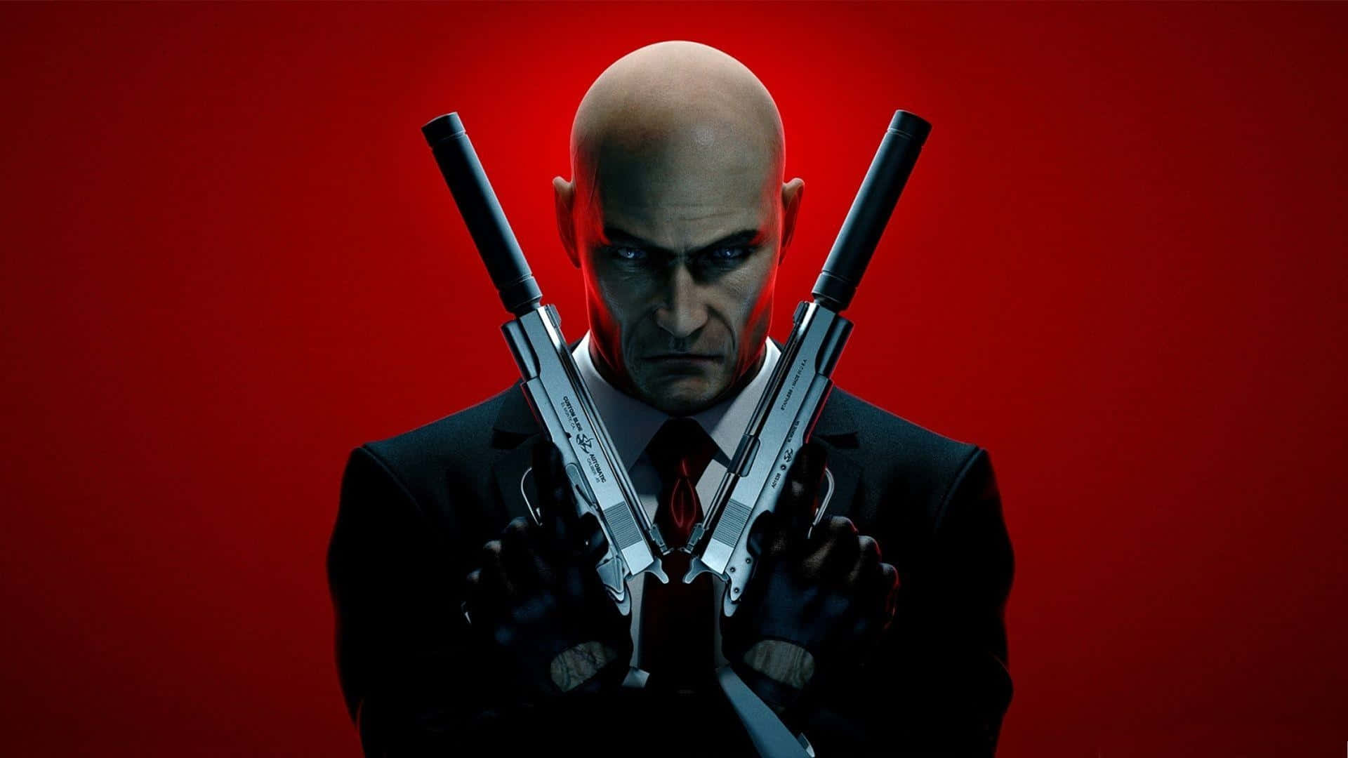 Hitman 3, bald man, black suit, Full HD Desktop Wallpaper