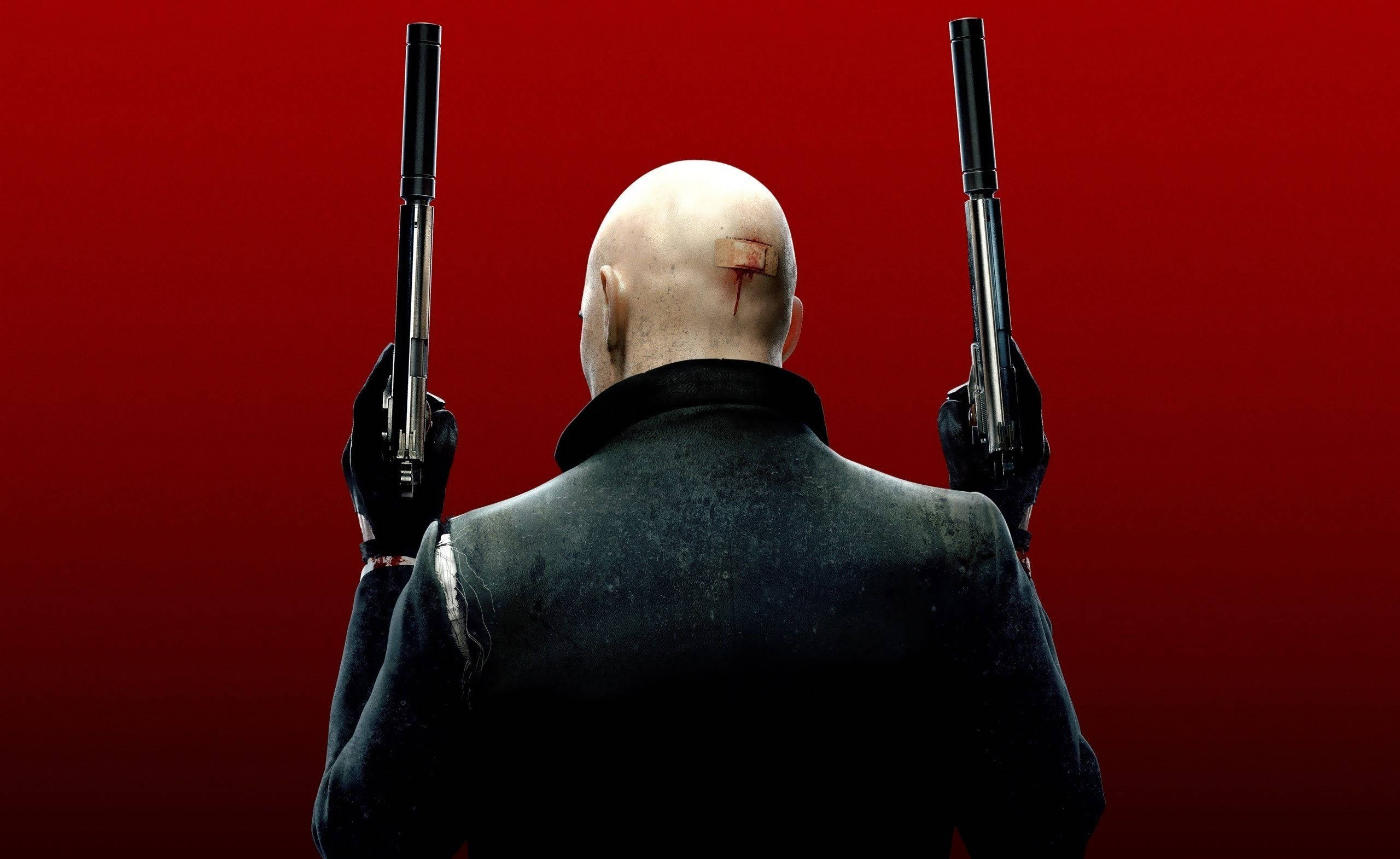 Hitman 3, bald assassin, black suit, 2K Desktop Wallpaper